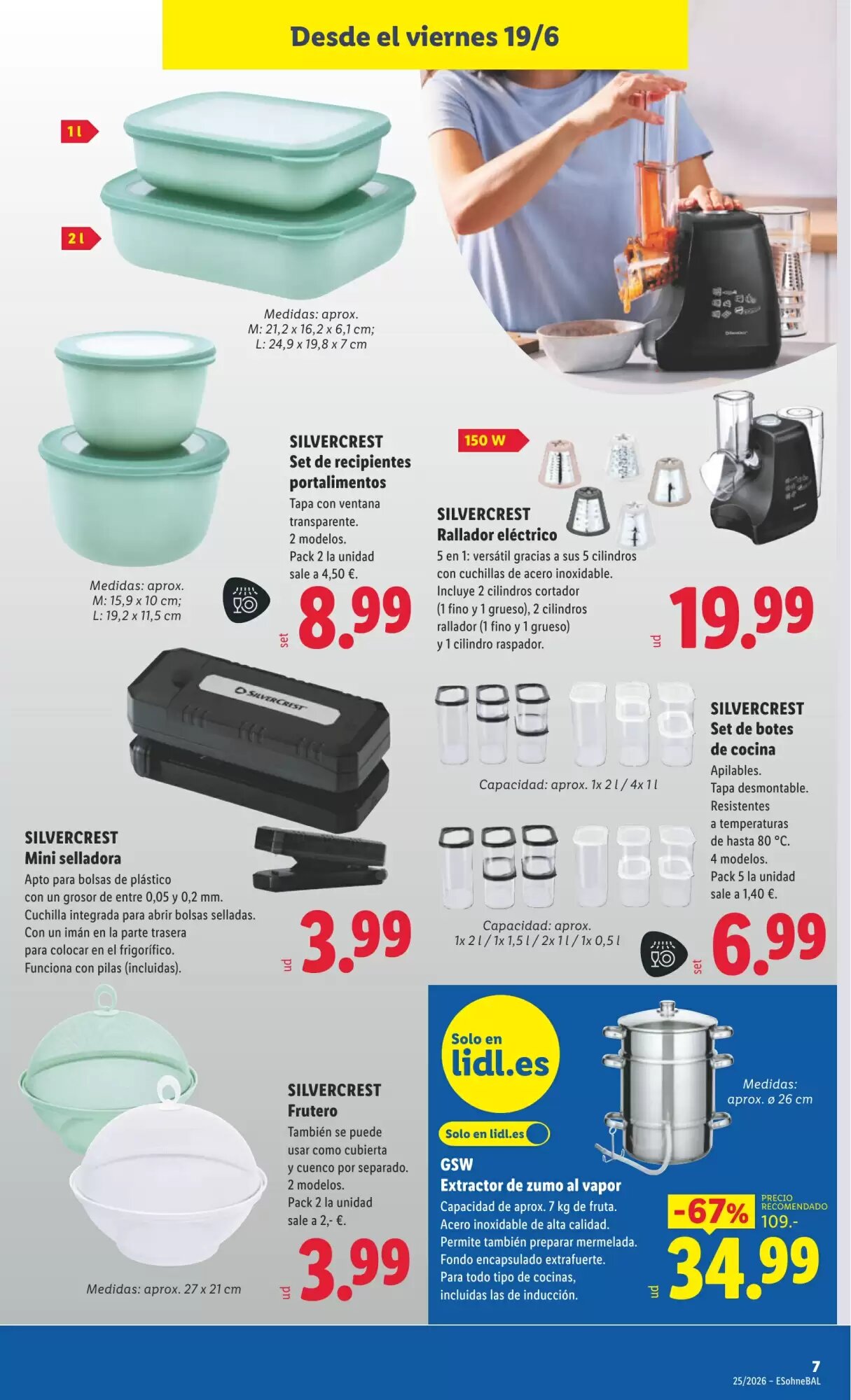 Folleto promocional de Lidl válido desde el 15/06/2026 - Página 19.