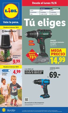 Folleto promocional de Lidl válido desde el 15/06/2026