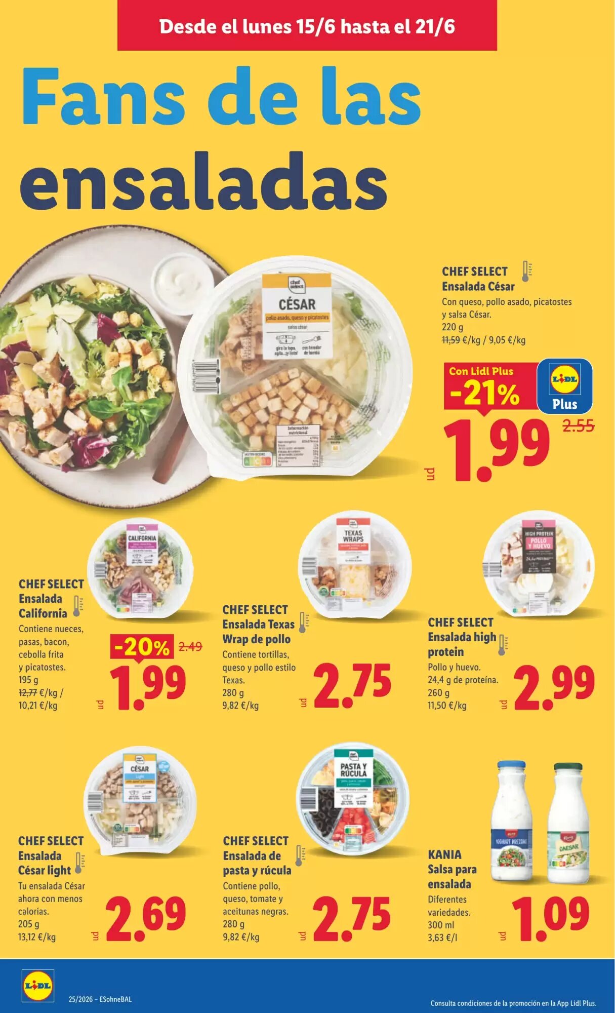 Folleto promocional de Lidl válido desde el 15/06/2026 - Página 14.