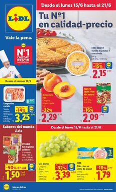Folleto promocional de Lidl válido desde el 15/06/2026
