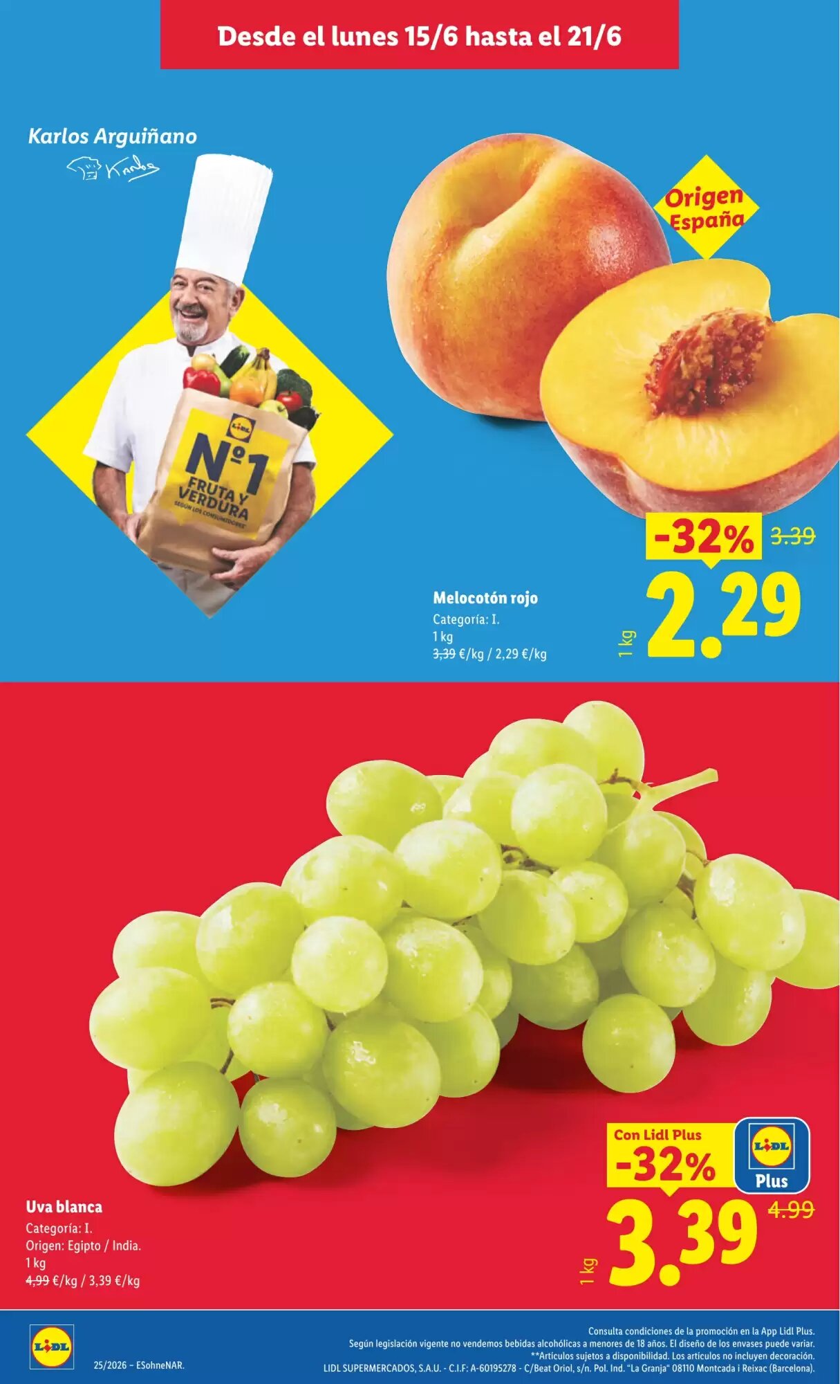 Folleto promocional de Lidl válido desde el 15/06/2026 - Página 2.