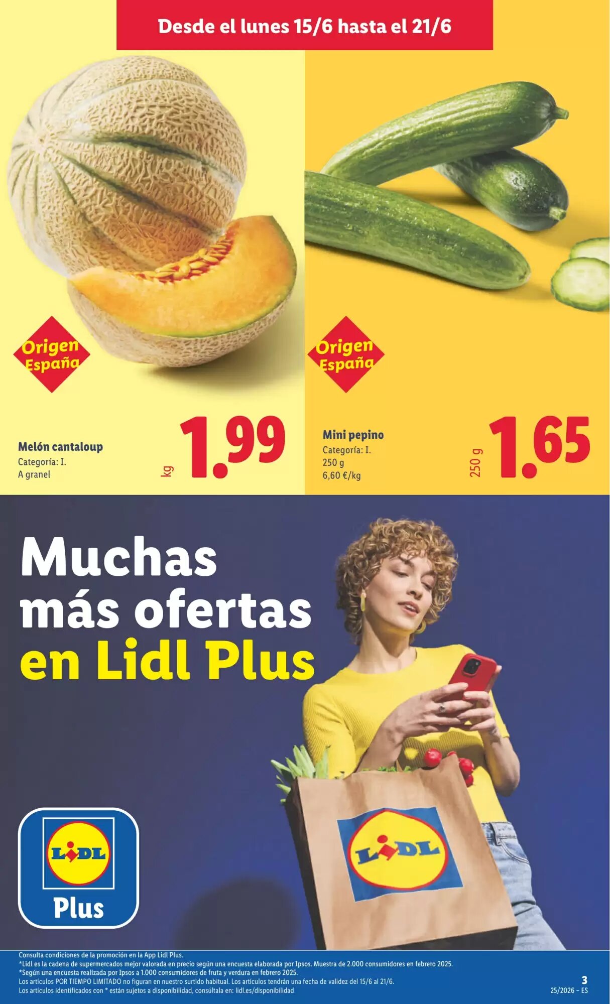 Folleto promocional de Lidl válido desde el 15/06/2026 - Página 3.
