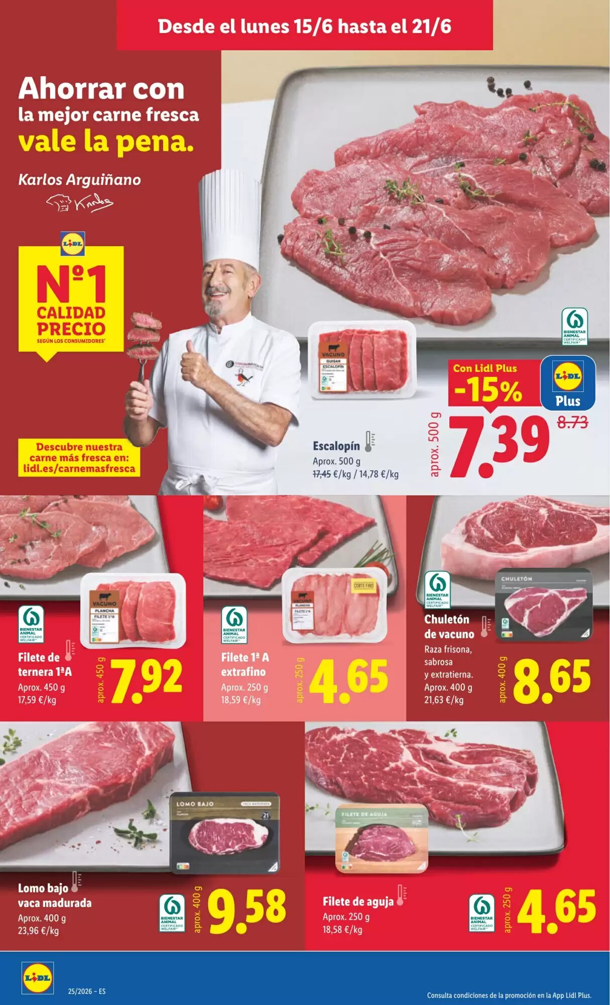Folleto promocional de Lidl válido desde el 15/06/2026 - Página 6.