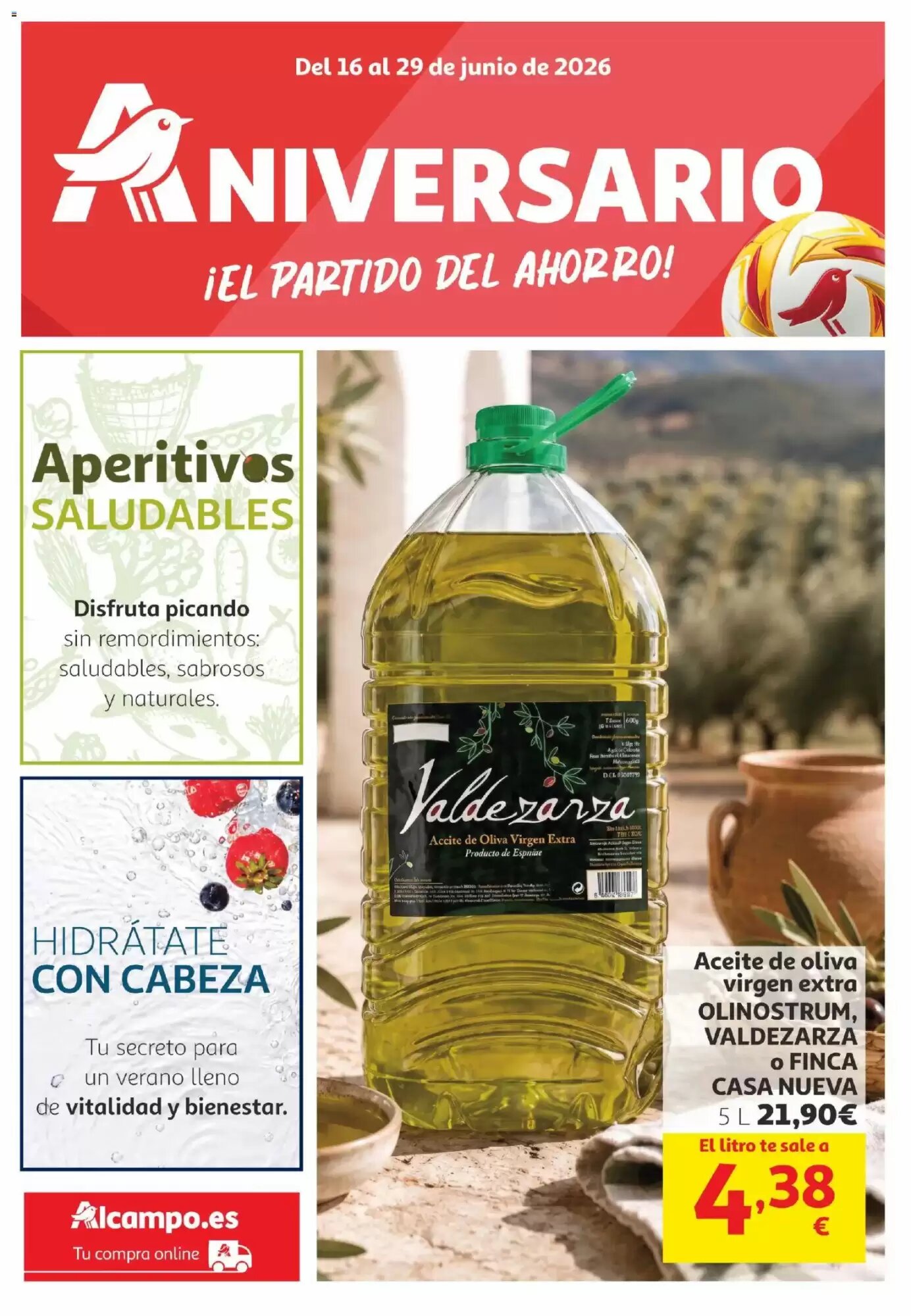 Folleto promocional de Alcampo válido desde el 16/06/2026 - Página 1.
