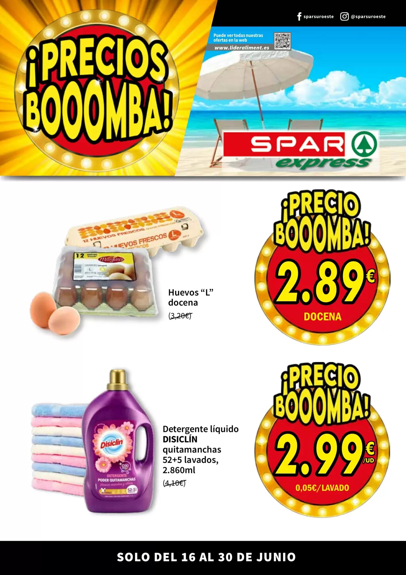 Folleto promocional de Spar válido desde el 16/06/2026 - Página 1.