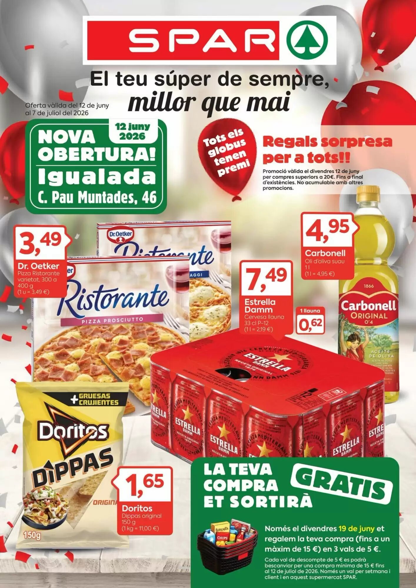 Folleto promocional de Spar válido desde el 19/06/2026 - Página 1.