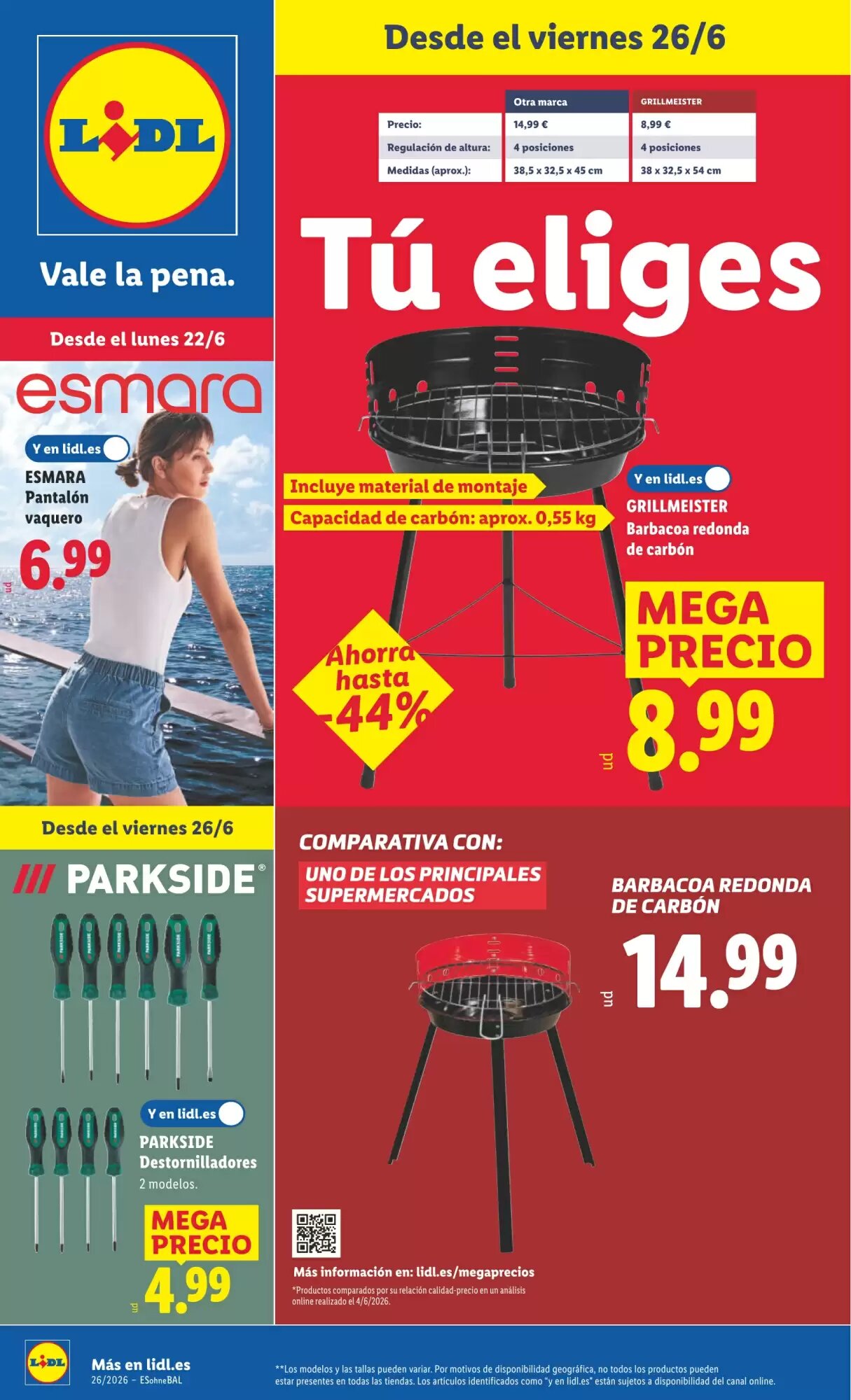 Folleto promocional de Lidl válido desde el 22/06/2026 - Página 1.