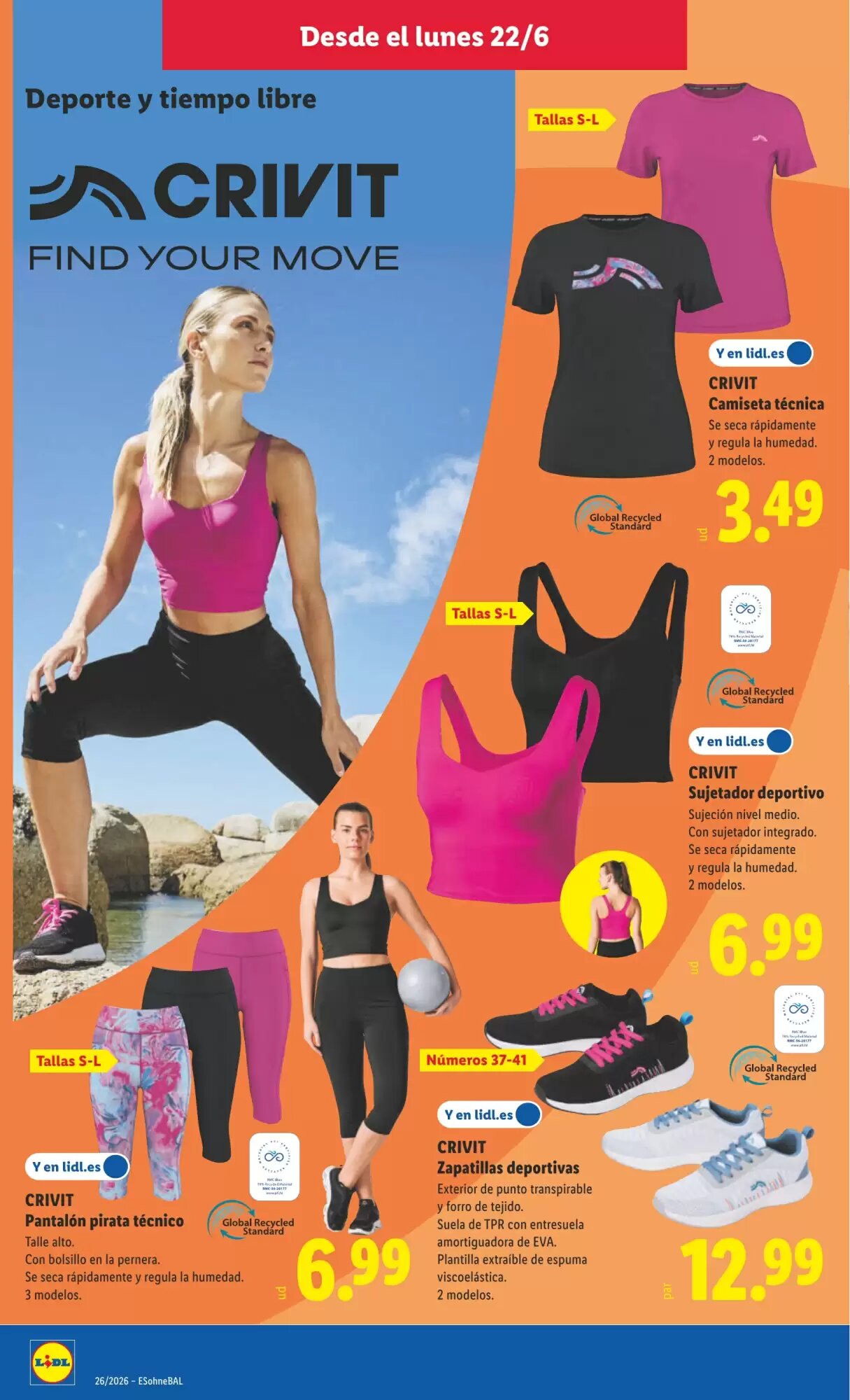 Folleto promocional de Lidl válido desde el 22/06/2026 - Página 10.