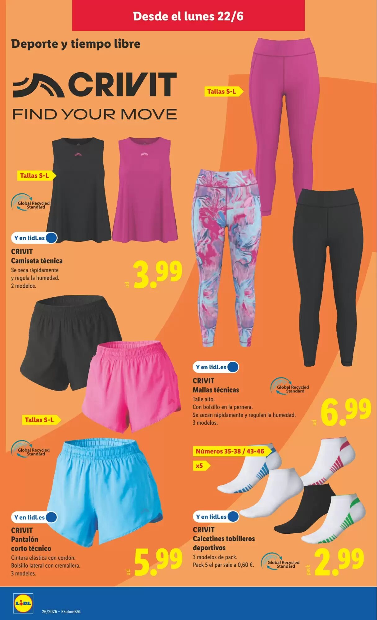 Folleto promocional de Lidl válido desde el 22/06/2026 - Página 12.