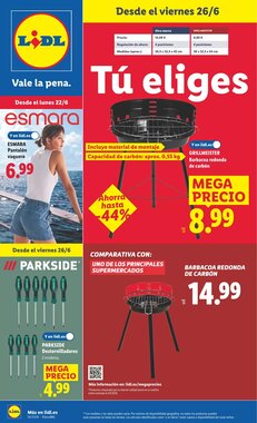 Folleto promocional de Lidl válido desde el 22/06/2026