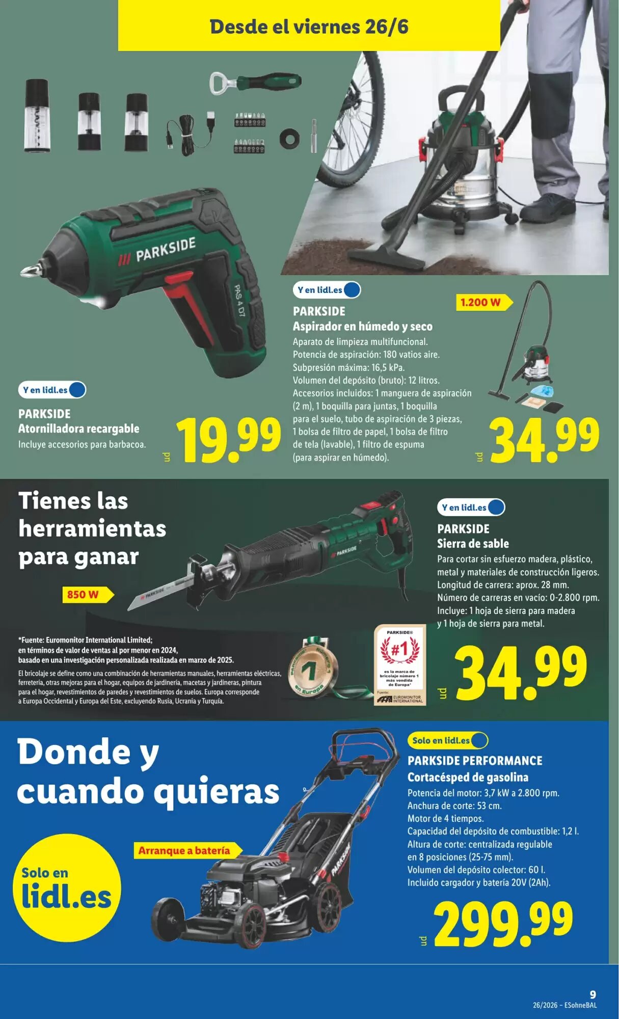 Folleto promocional de Lidl válido desde el 22/06/2026 - Página 25.