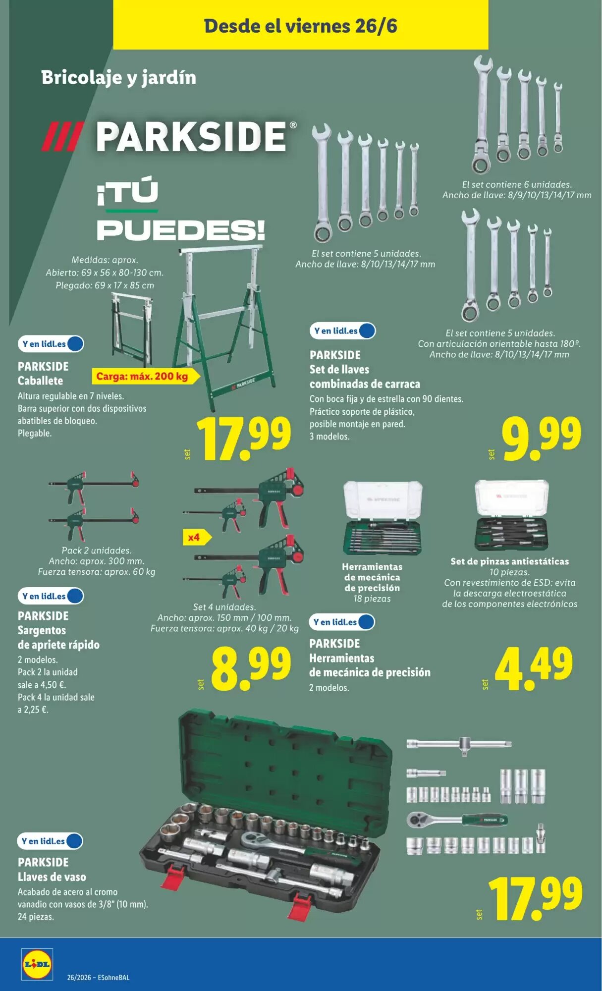 Folleto promocional de Lidl válido desde el 22/06/2026 - Página 26.
