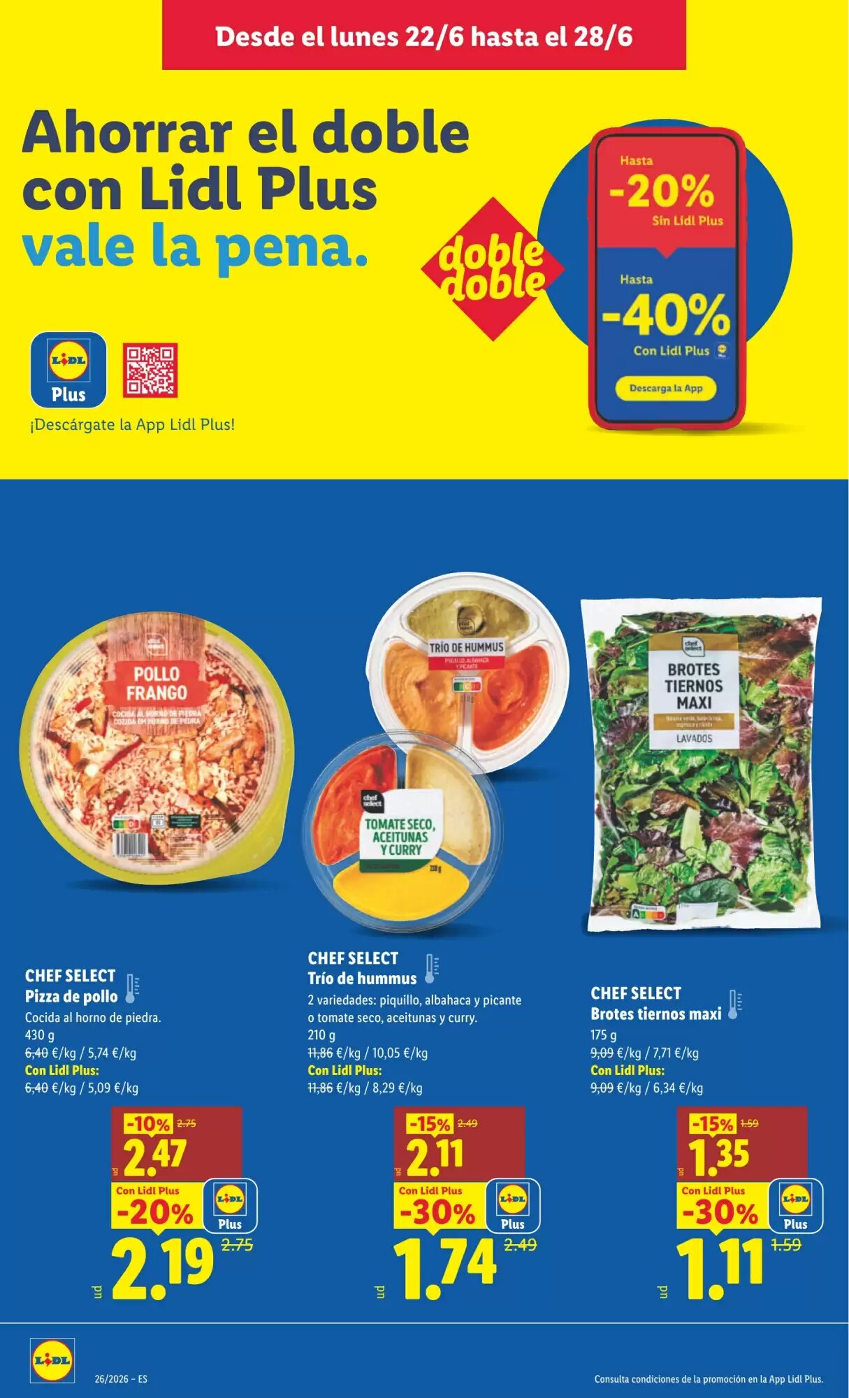 Folleto promocional de Lidl válido desde el 22/06/2026 - Página 4.