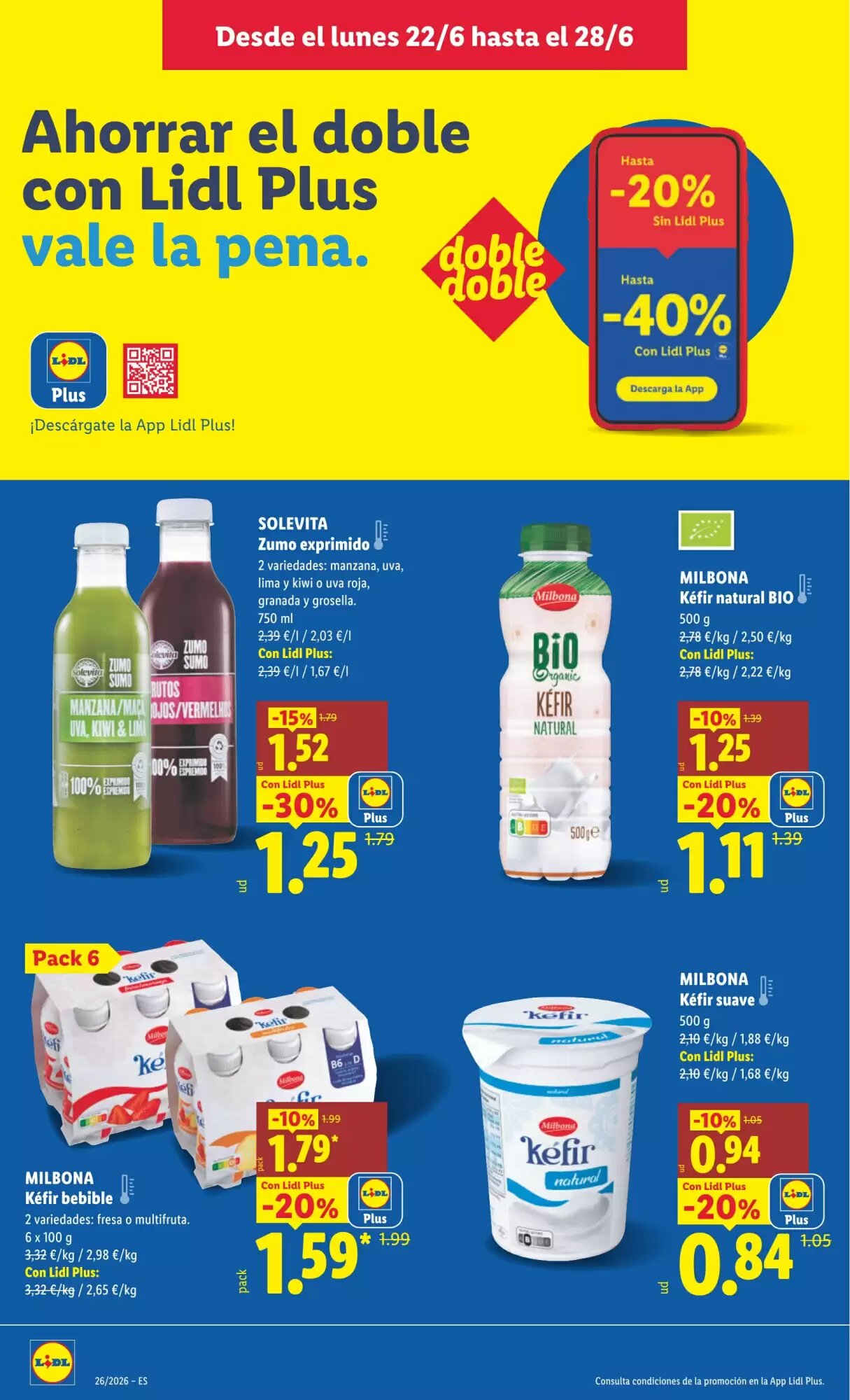 Folleto promocional de Lidl válido desde el 22/06/2026 - Página 6.