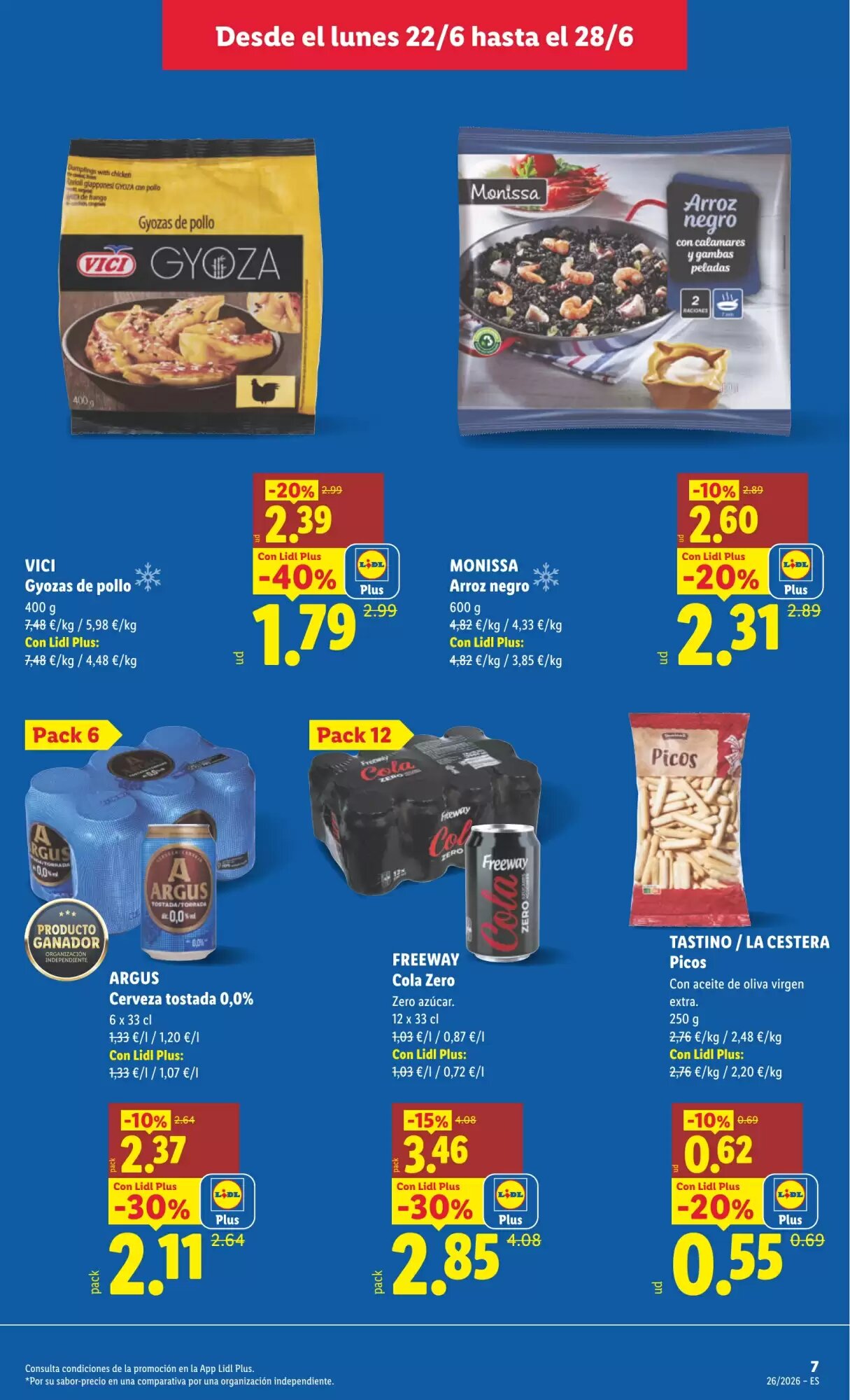 Folleto promocional de Lidl válido desde el 22/06/2026 - Página 7.