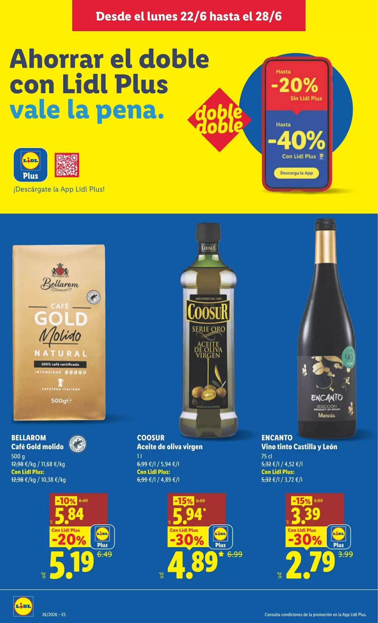 Folleto promocional de Lidl válido desde el 22/06/2026 - Página 8.