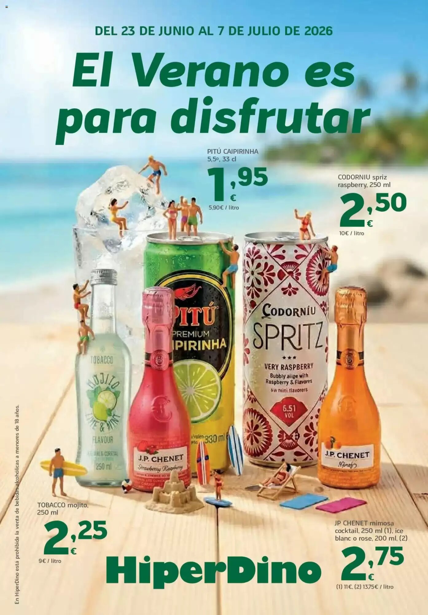 Folleto promocional de HiperDino válido desde el 23/06/2026 - Página 1.