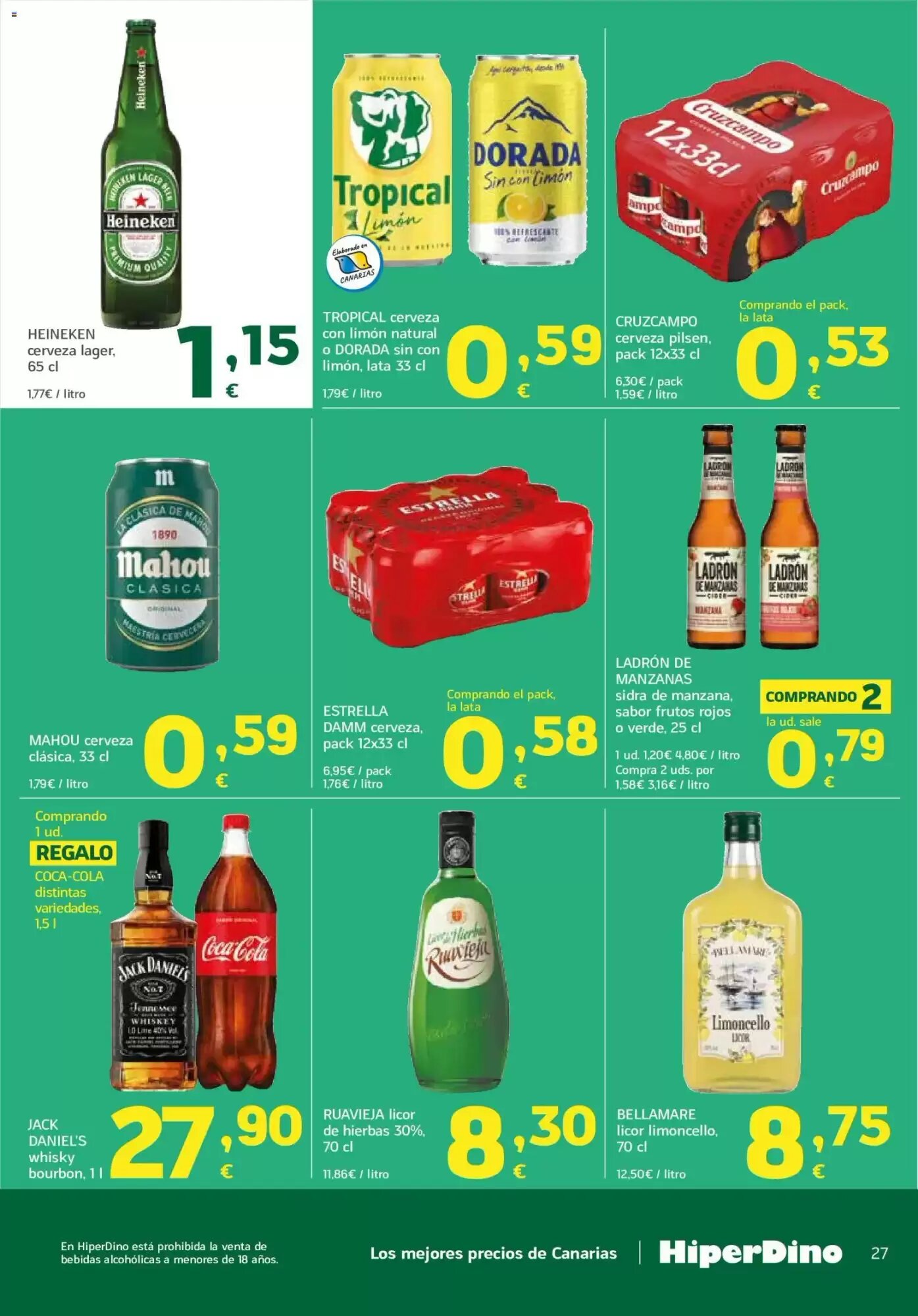 Folleto promocional de HiperDino válido desde el 23/06/2026 - Página 27.