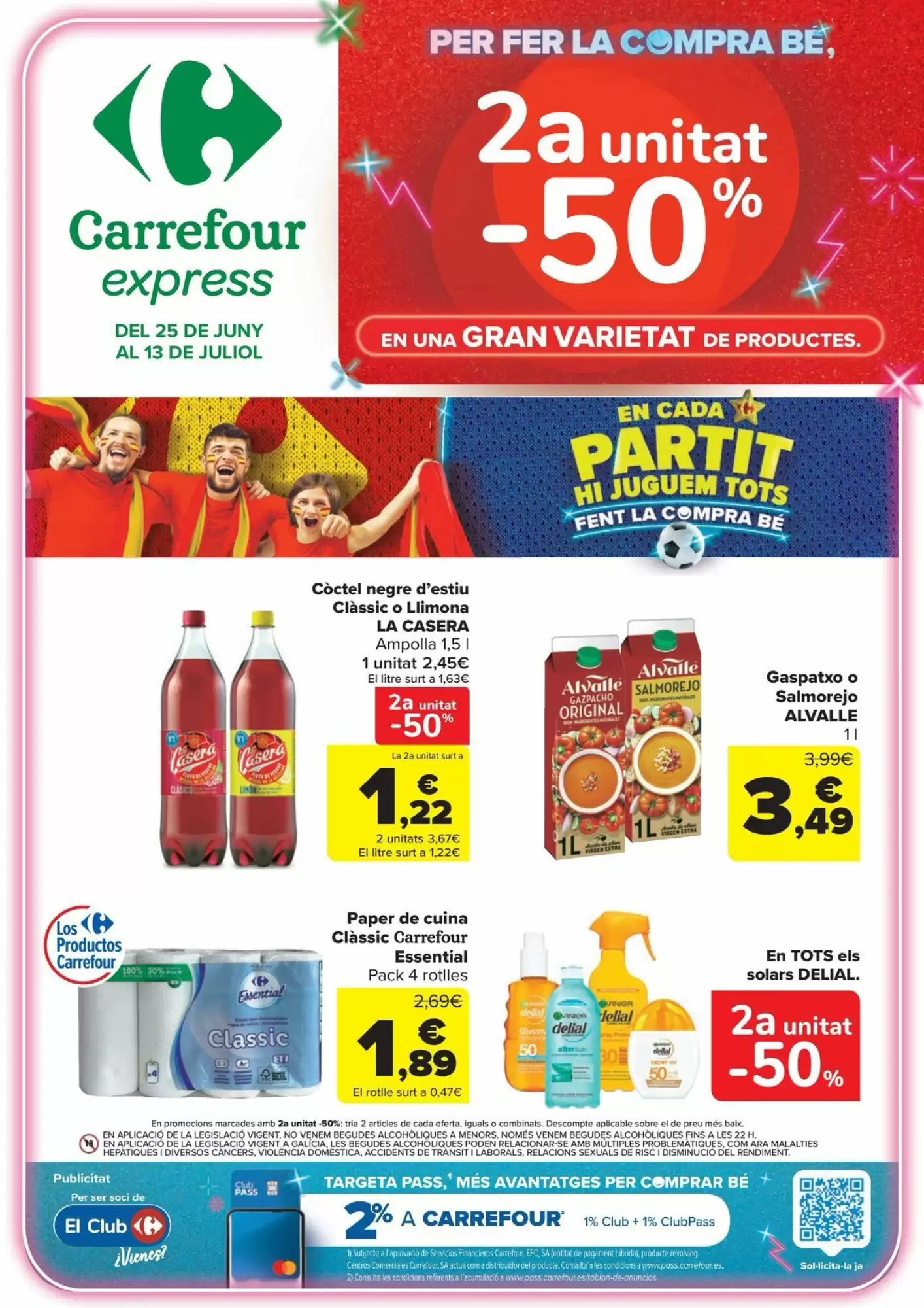 Folleto promocional de Carrefour válido desde el 25/06/2026 - Página 1.
