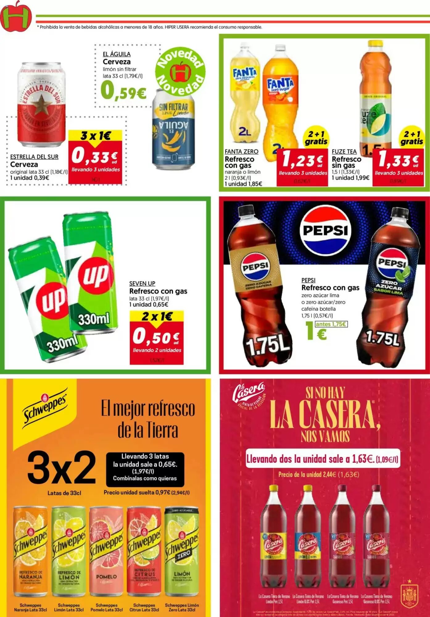 Folleto promocional de Hiper Usera válido desde el 01/07/2026 - Página 12.