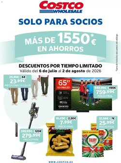 Folleto promocional de Costco válido desde el 06/07/2026