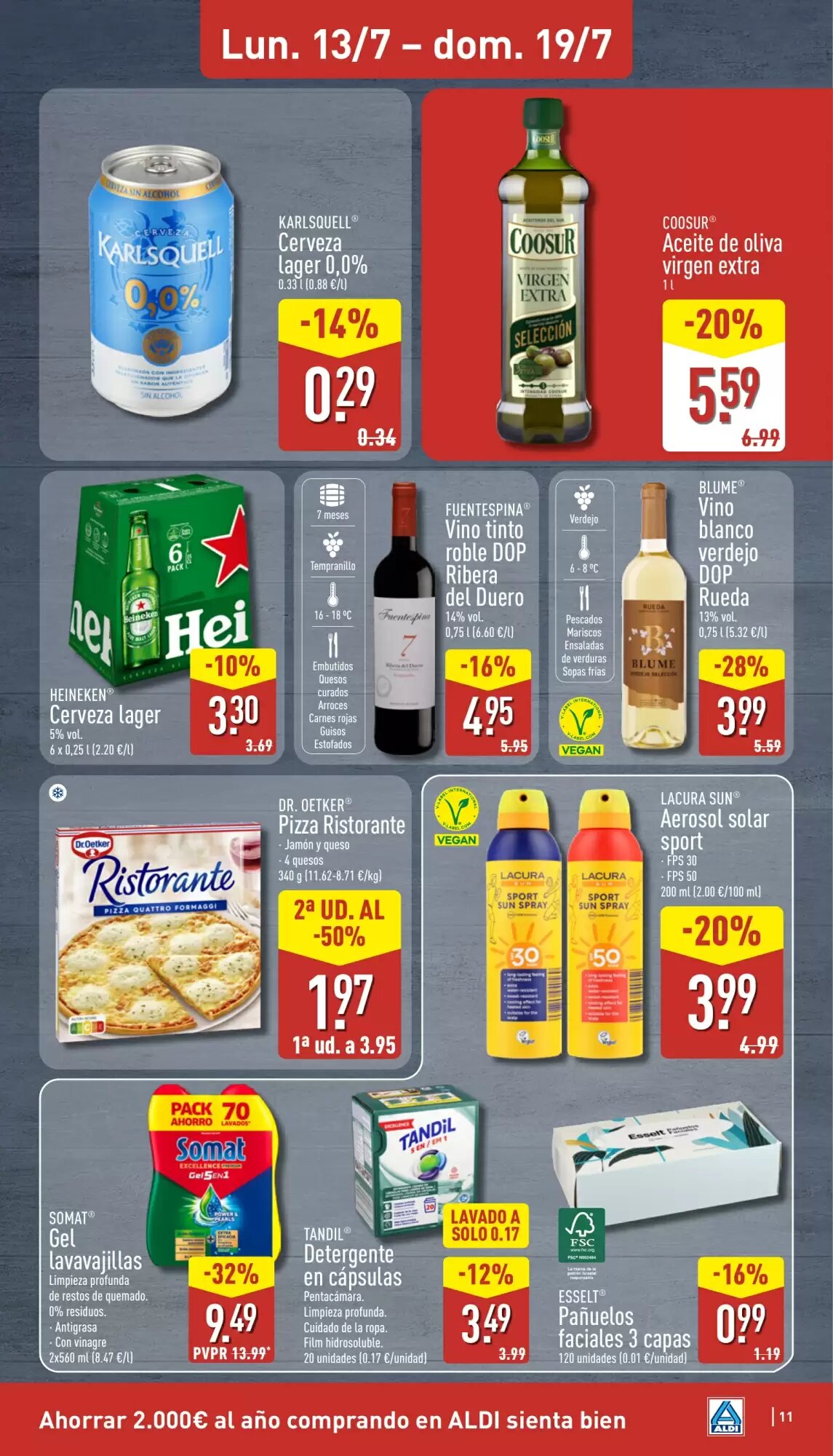 Folleto promocional de ALDI válido desde el 13/07/2026 - Página 11.