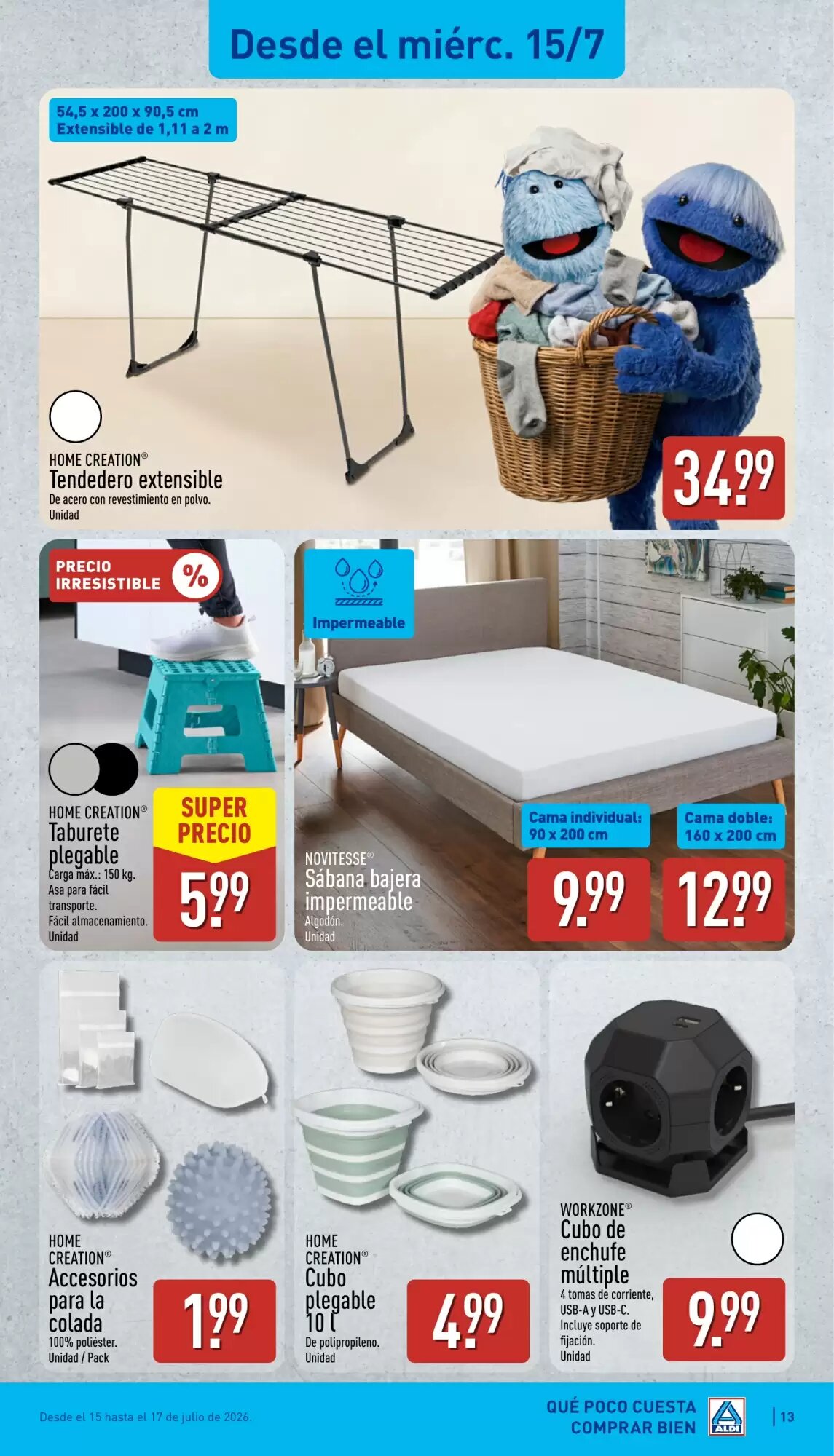 Folleto promocional de ALDI válido desde el 13/07/2026 - Página 13.