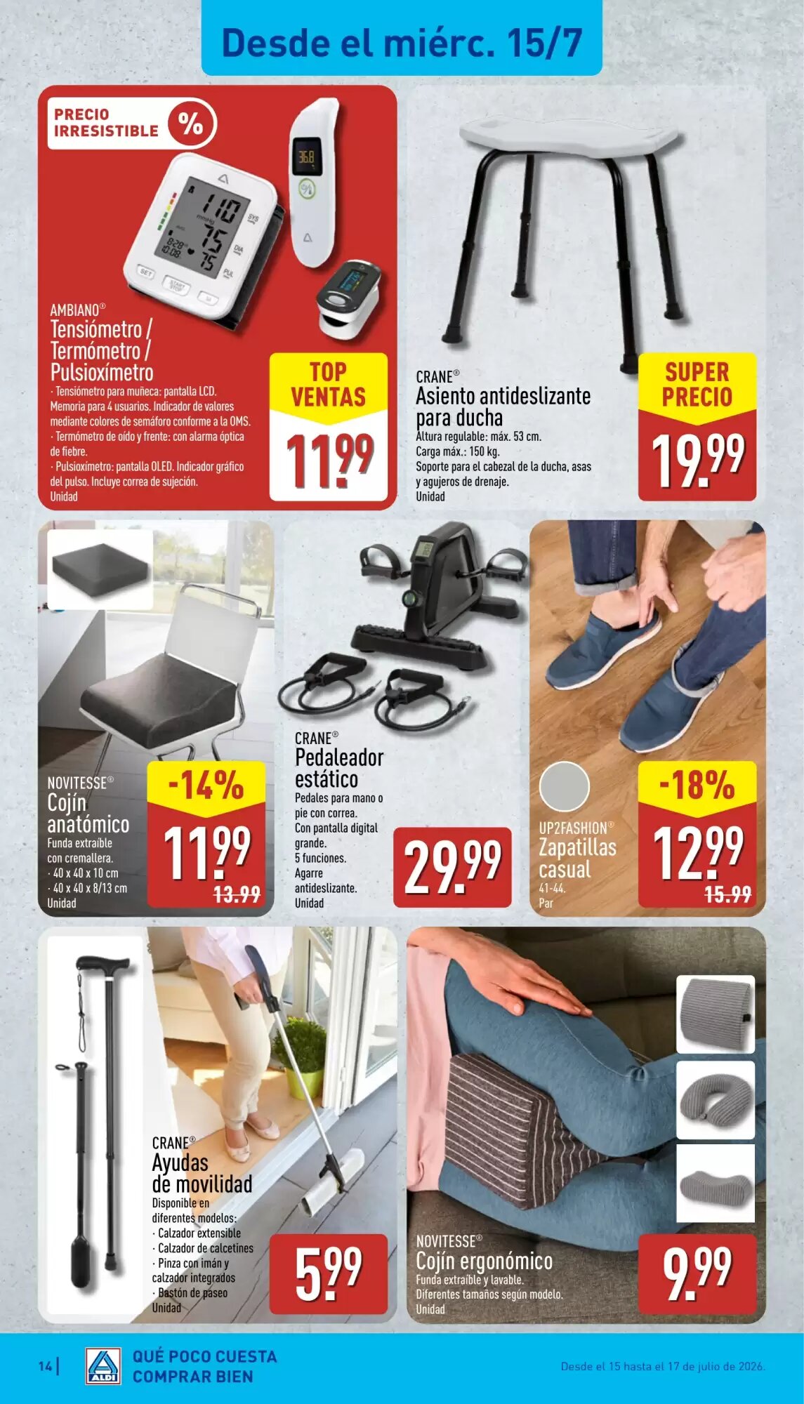 Folleto promocional de ALDI válido desde el 13/07/2026 - Página 14.