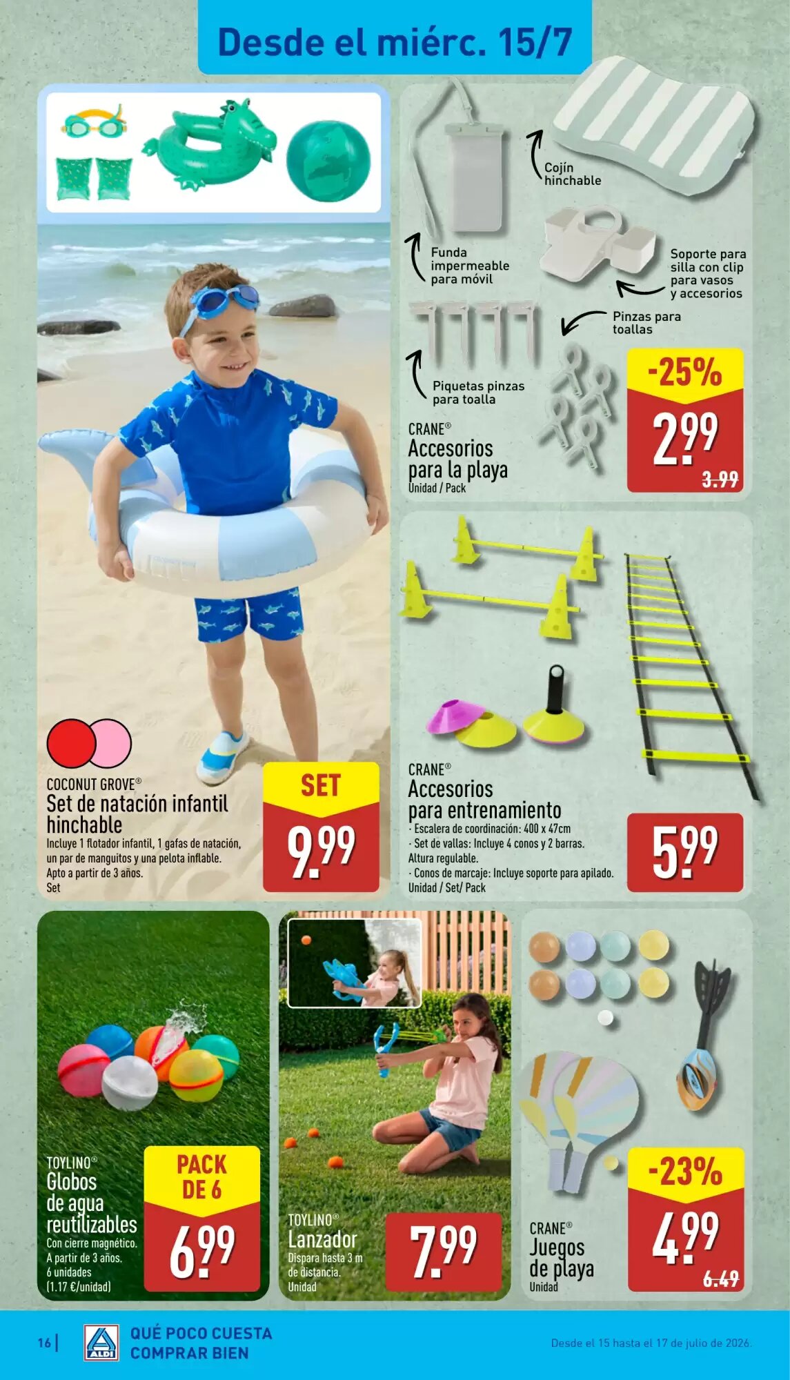 Folleto promocional de ALDI válido desde el 13/07/2026 - Página 16.