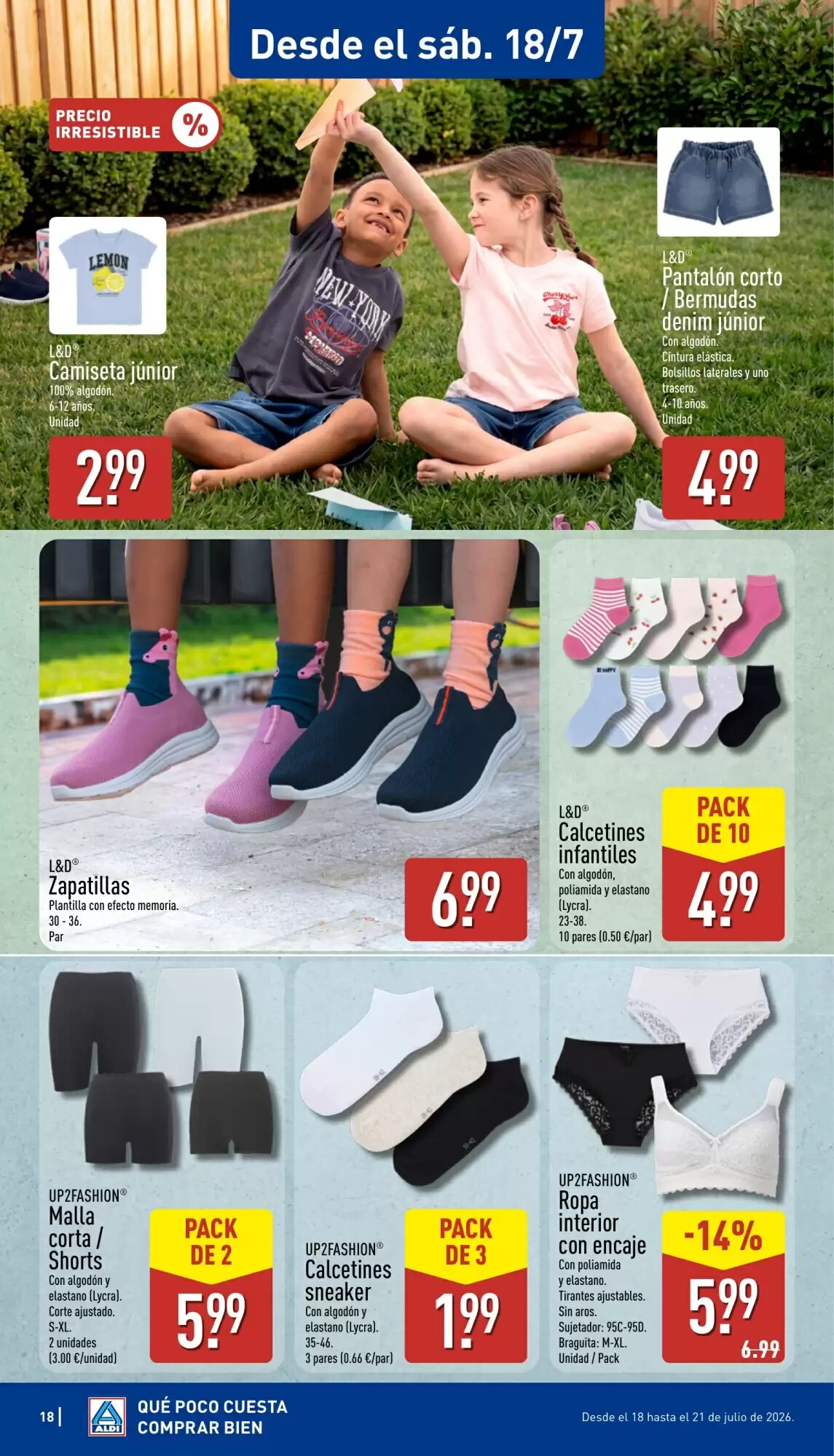 Folleto promocional de ALDI válido desde el 13/07/2026 - Página 18.