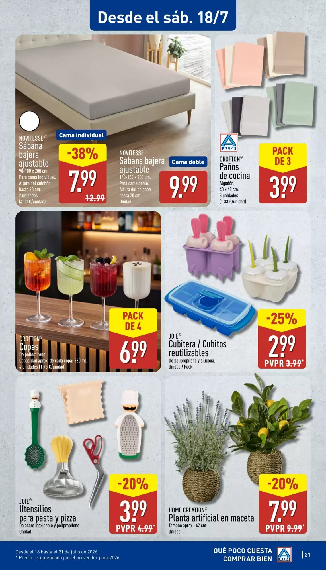 Folleto promocional de ALDI válido desde el 13/07/2026 - Página 21.
