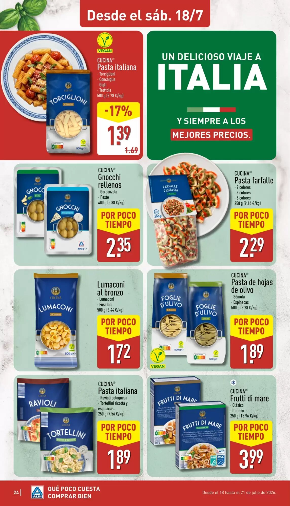 Folleto promocional de ALDI válido desde el 13/07/2026 - Página 24.
