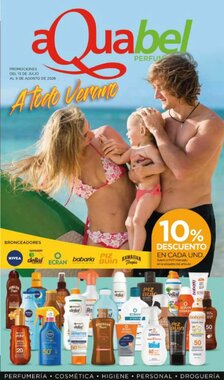 Folleto promocional de Aquabel Perfumerías válido desde el 13/07/2026