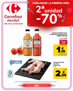 Folleto promocional de Carrefour Market válido desde el 14/07/2026