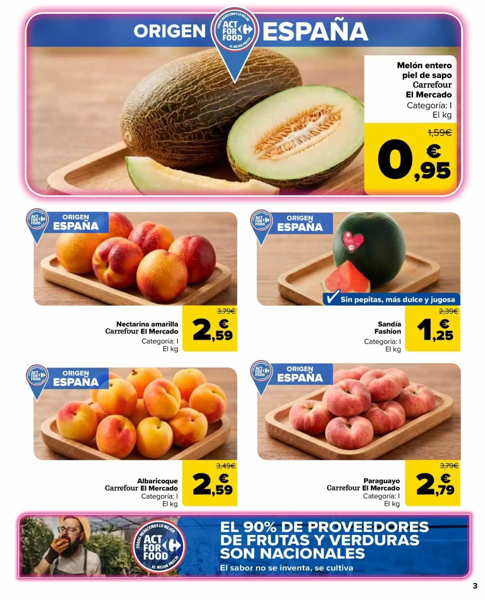 Folleto promocional de Carrefour Market válido desde el 14/07/2026 - Página 3.