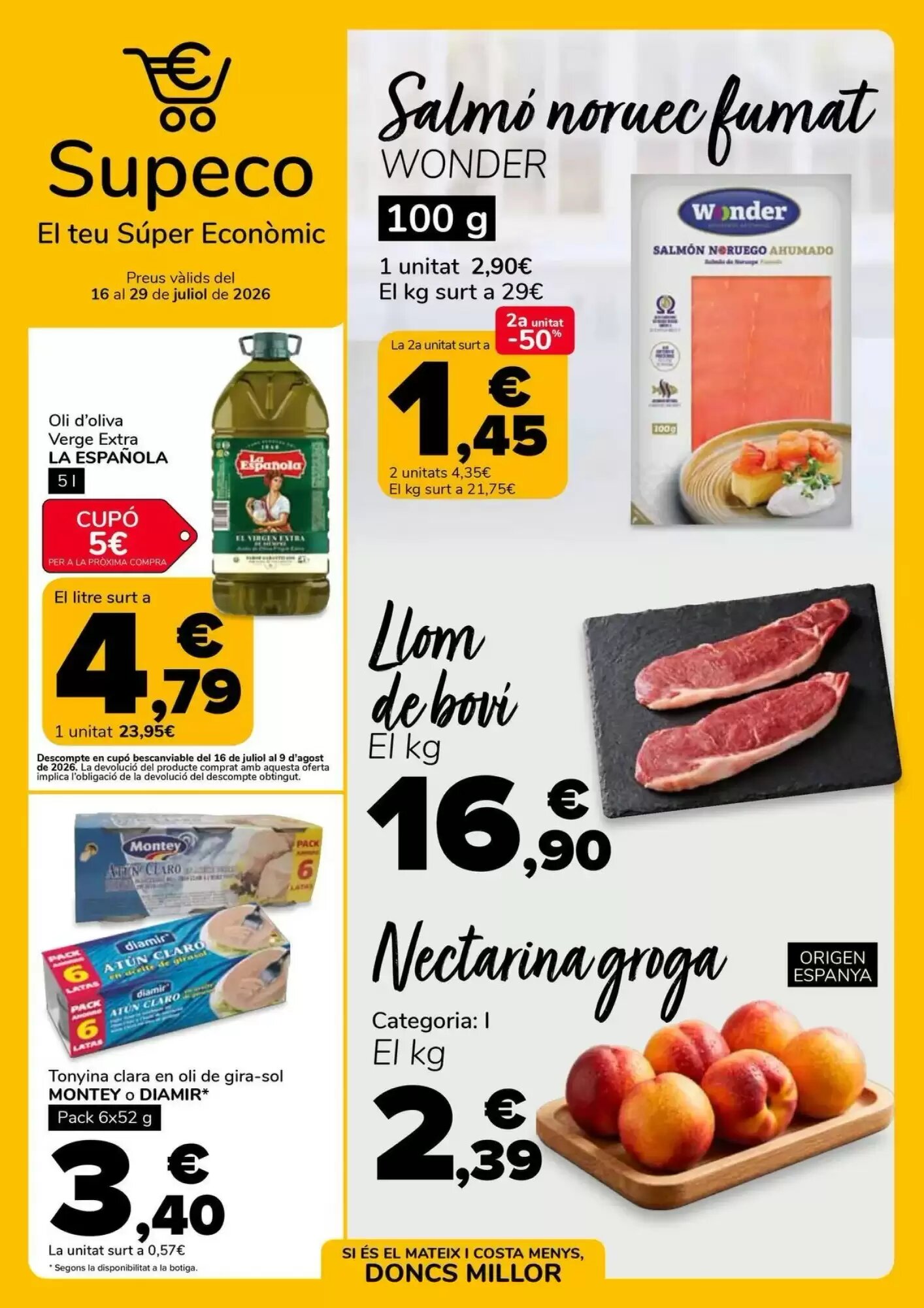 Folleto promocional de Supeco válido desde el 15/07/2026 - Página 1.