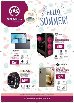 Folleto promocional de MR Micro válido desde el 15/07/2026