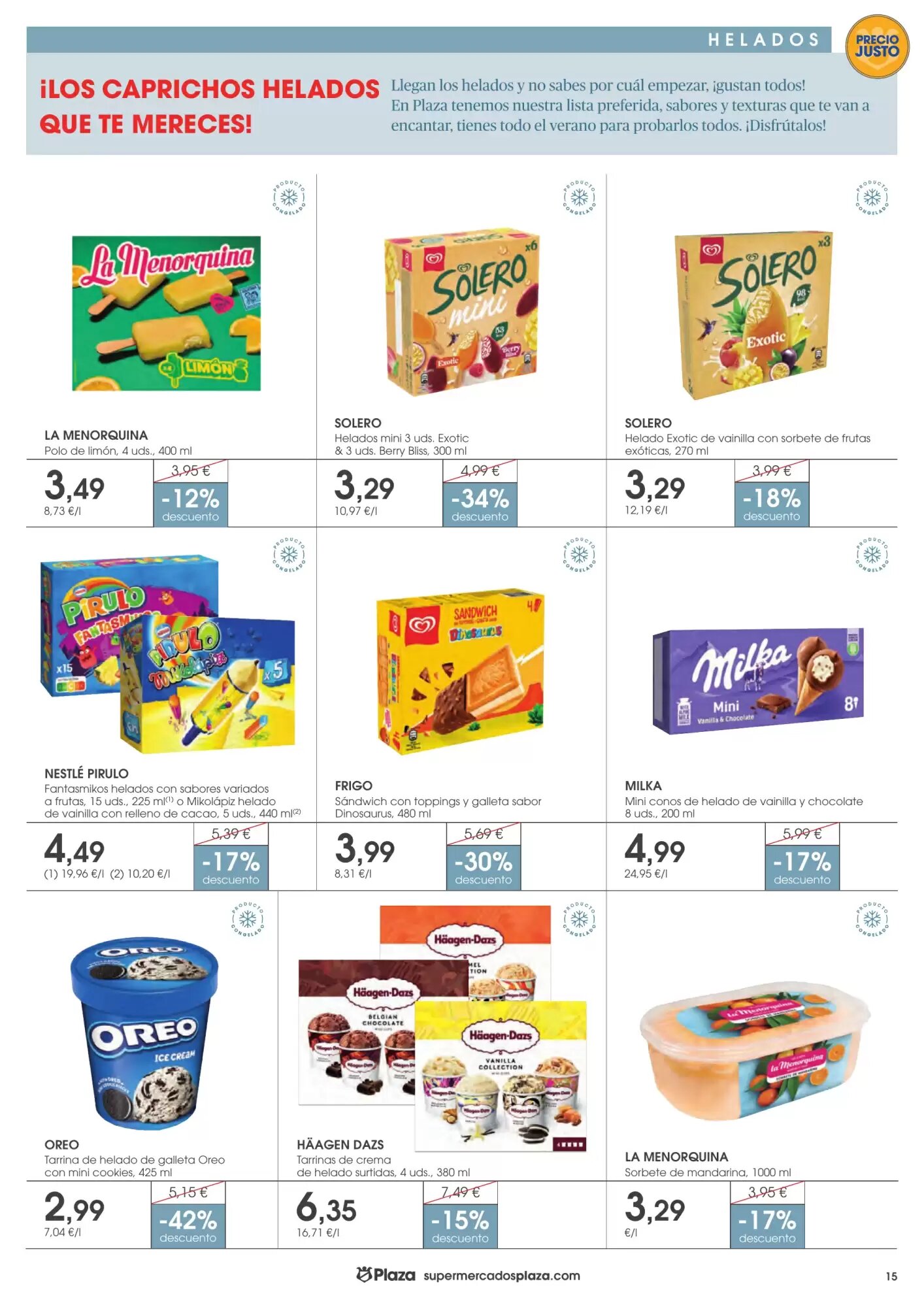Folleto promocional de Supermercados Plaza válido desde el 16/07/2026 - Página 15.