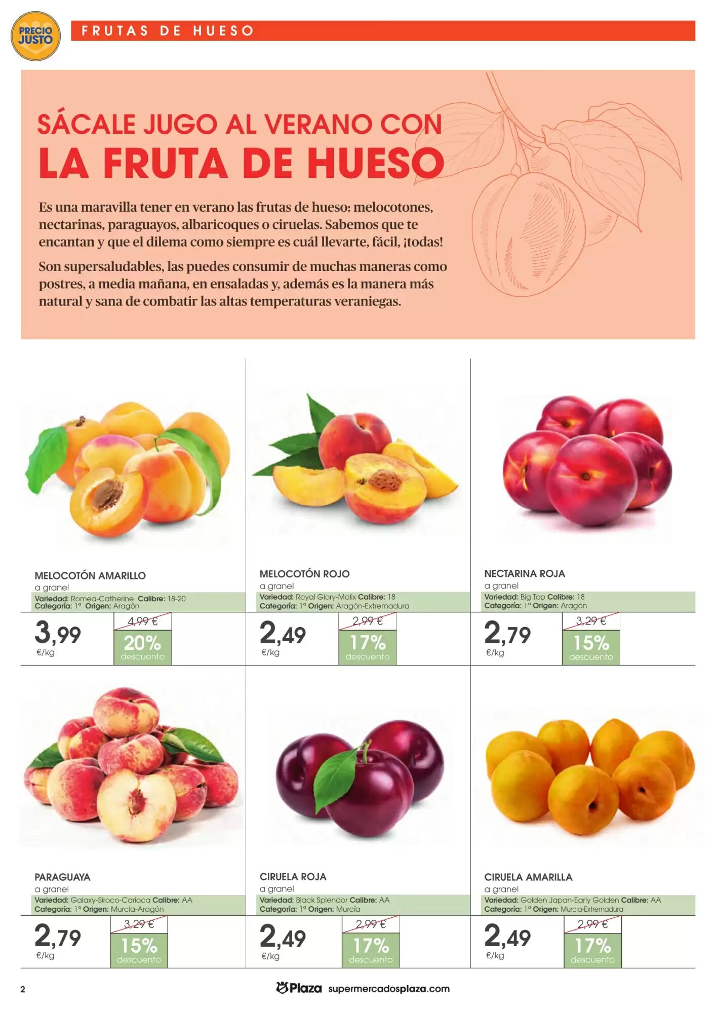 Folleto promocional de Supermercados Plaza válido desde el 16/07/2026 - Página 2.