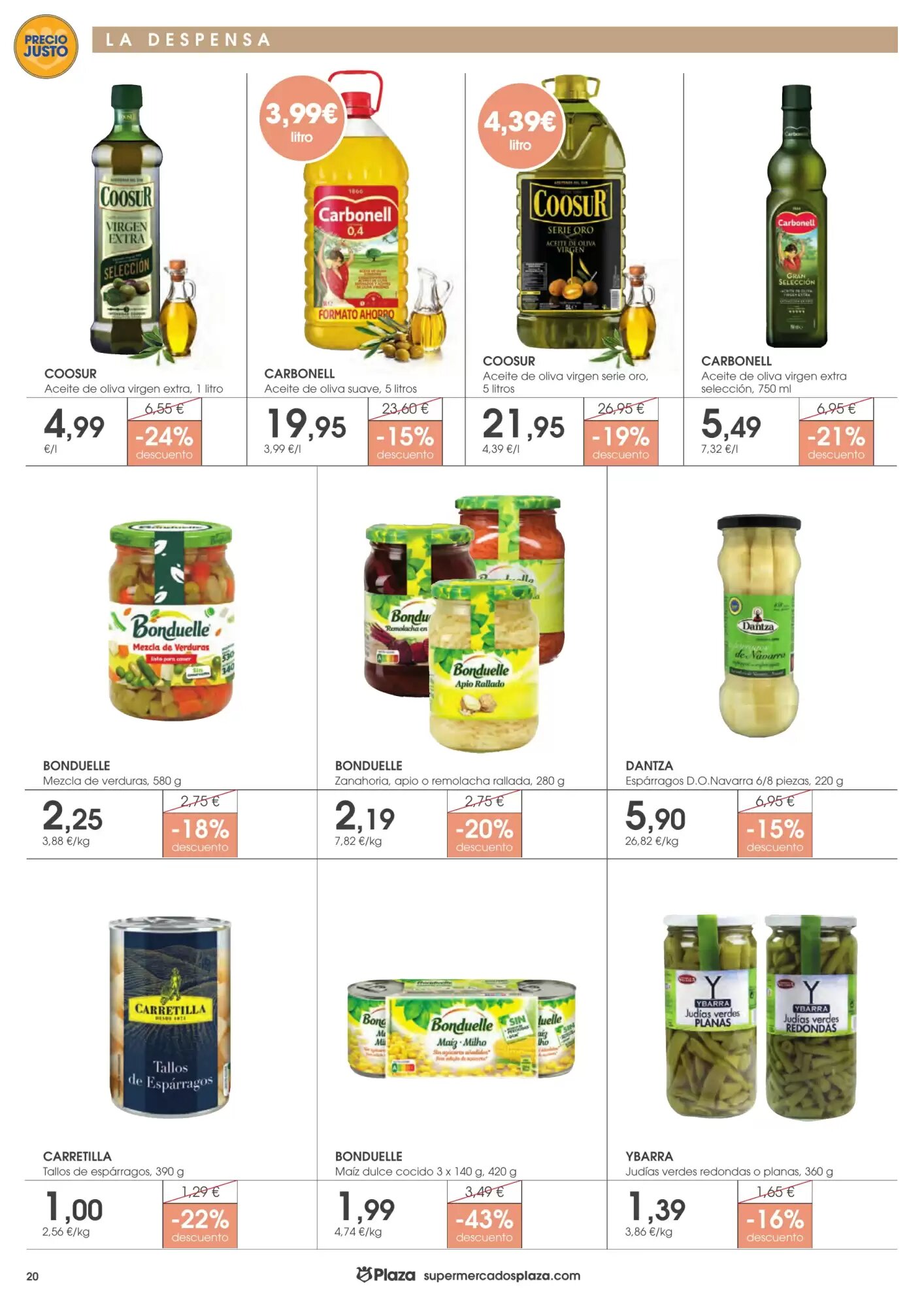 Folleto promocional de Supermercados Plaza válido desde el 16/07/2026 - Página 20.