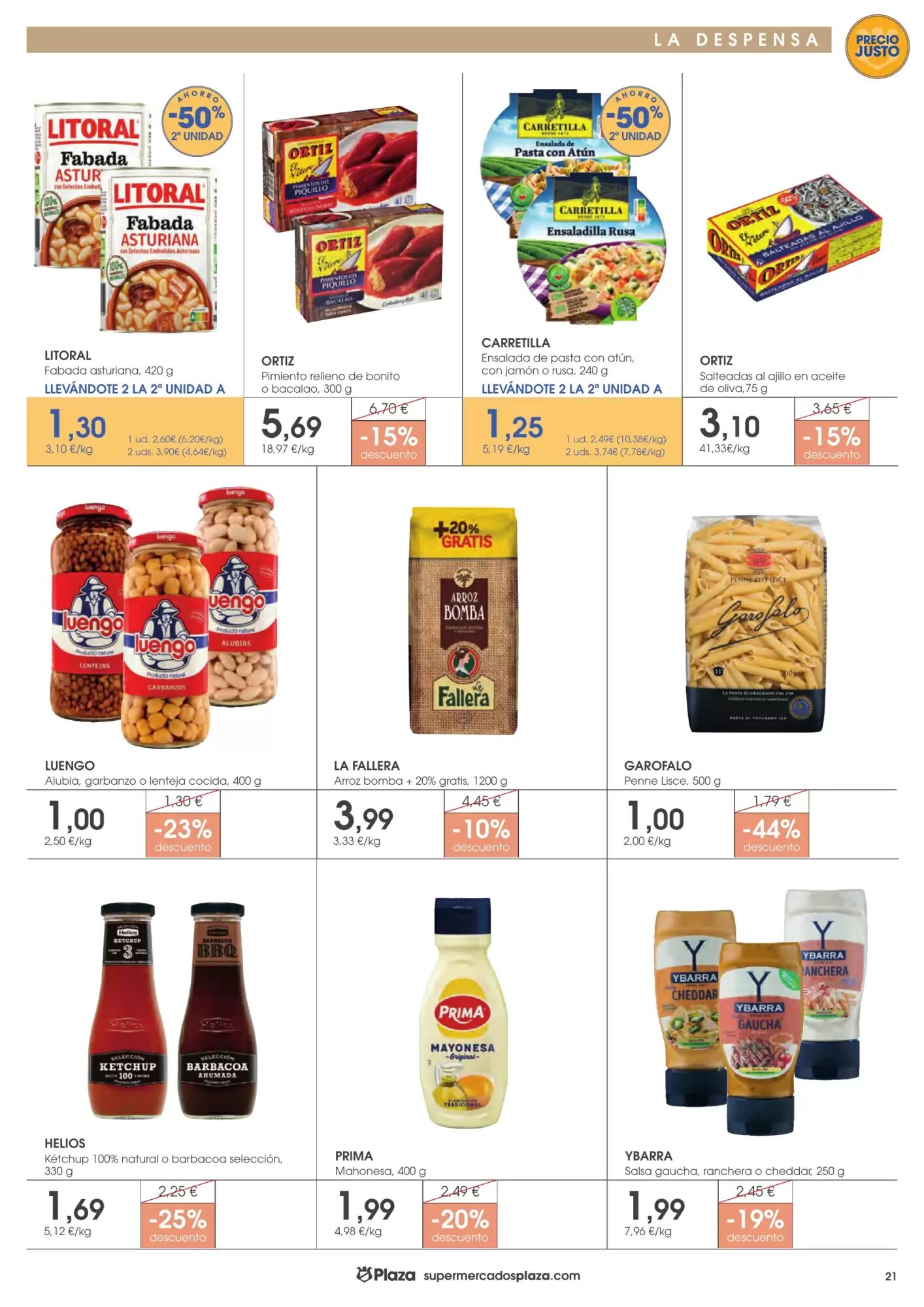 Folleto promocional de Supermercados Plaza válido desde el 16/07/2026 - Página 21.