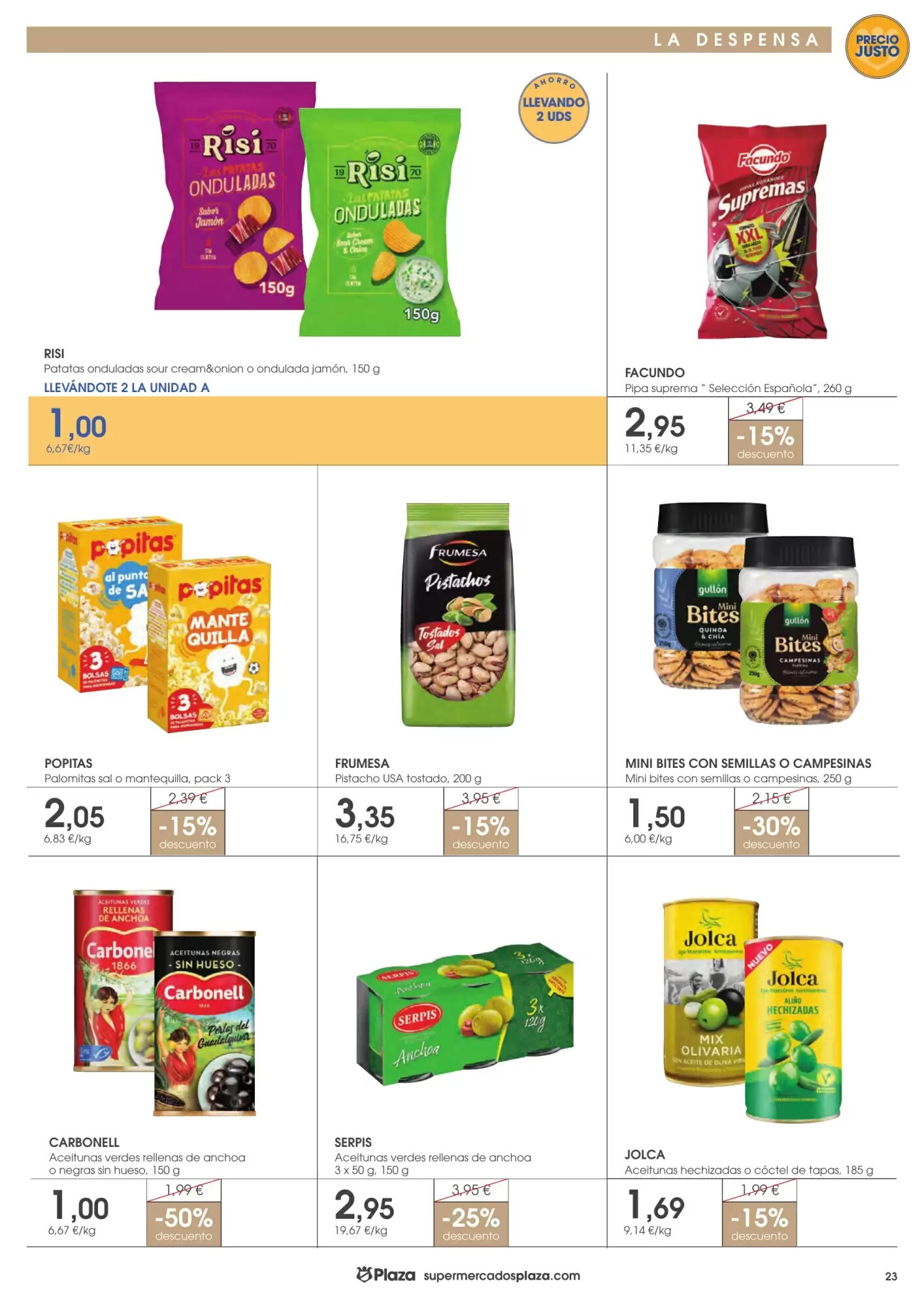 Folleto promocional de Supermercados Plaza válido desde el 16/07/2026 - Página 23.