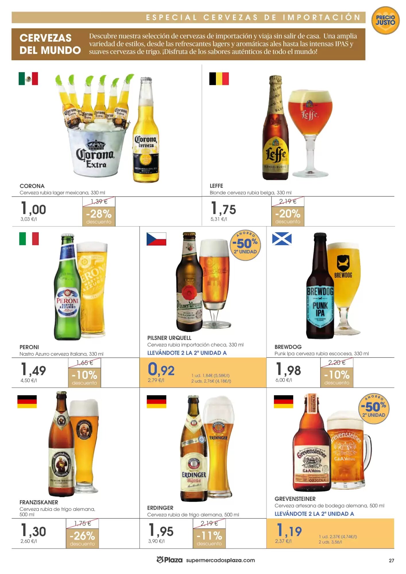 Folleto promocional de Supermercados Plaza válido desde el 16/07/2026 - Página 27.