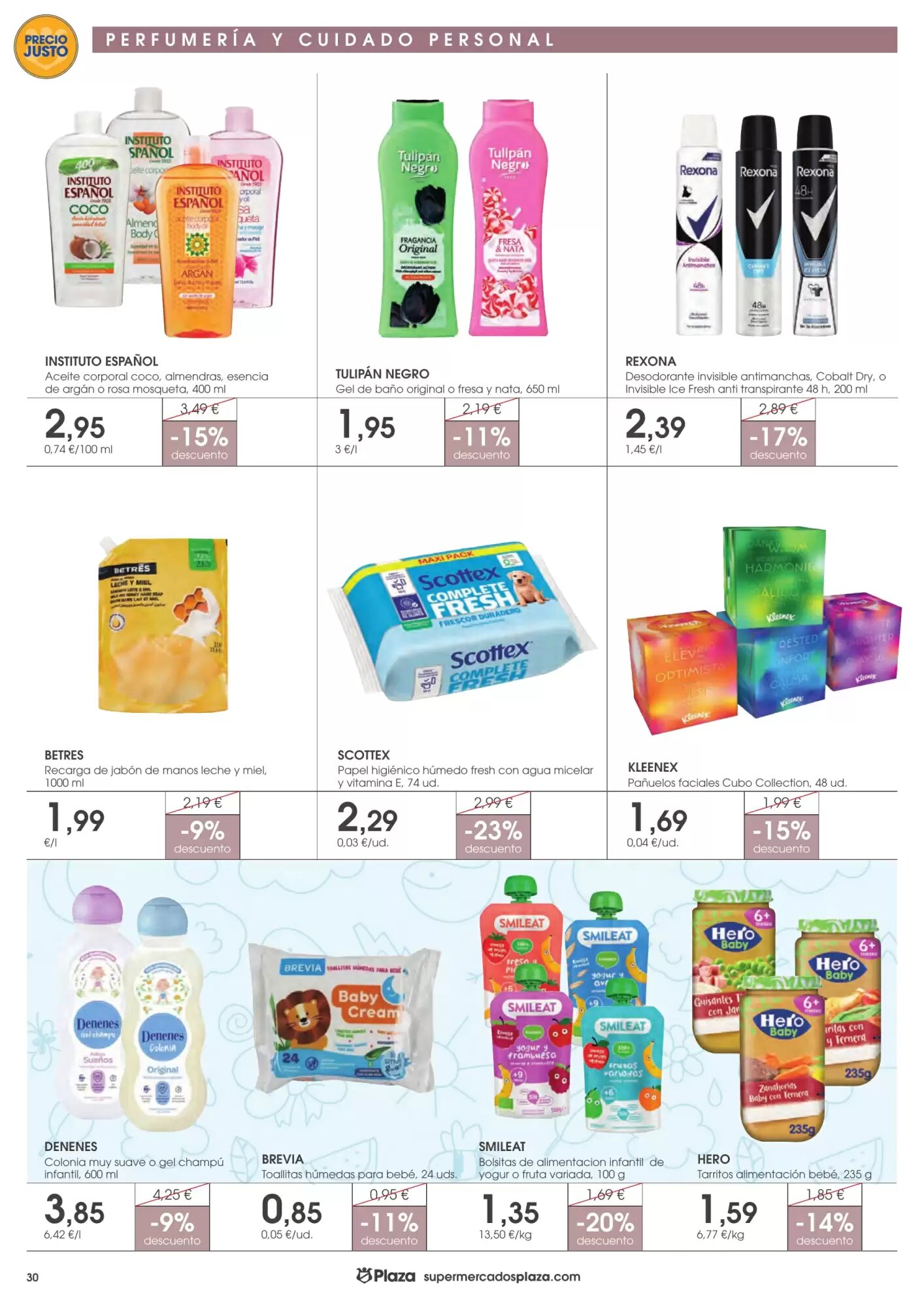 Folleto promocional de Supermercados Plaza válido desde el 16/07/2026 - Página 30.