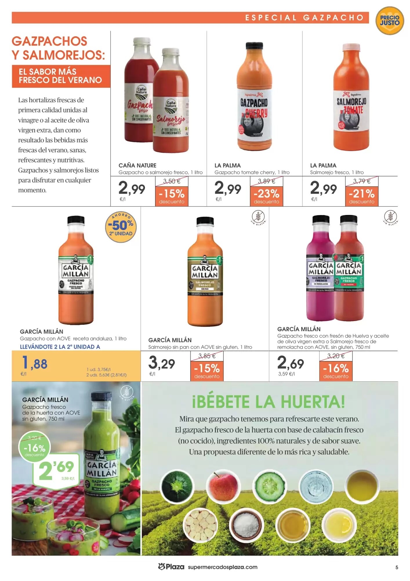 Folleto promocional de Supermercados Plaza válido desde el 16/07/2026 - Página 5.
