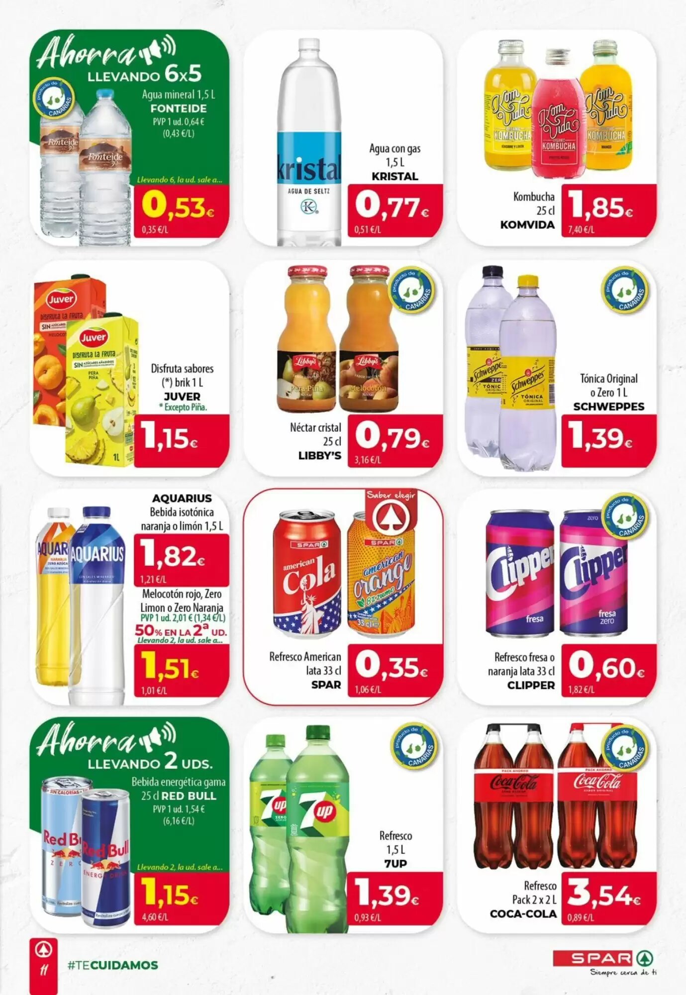 Folleto promocional de Spar Tenerife válido desde el 16/07/2026 - Página 11.