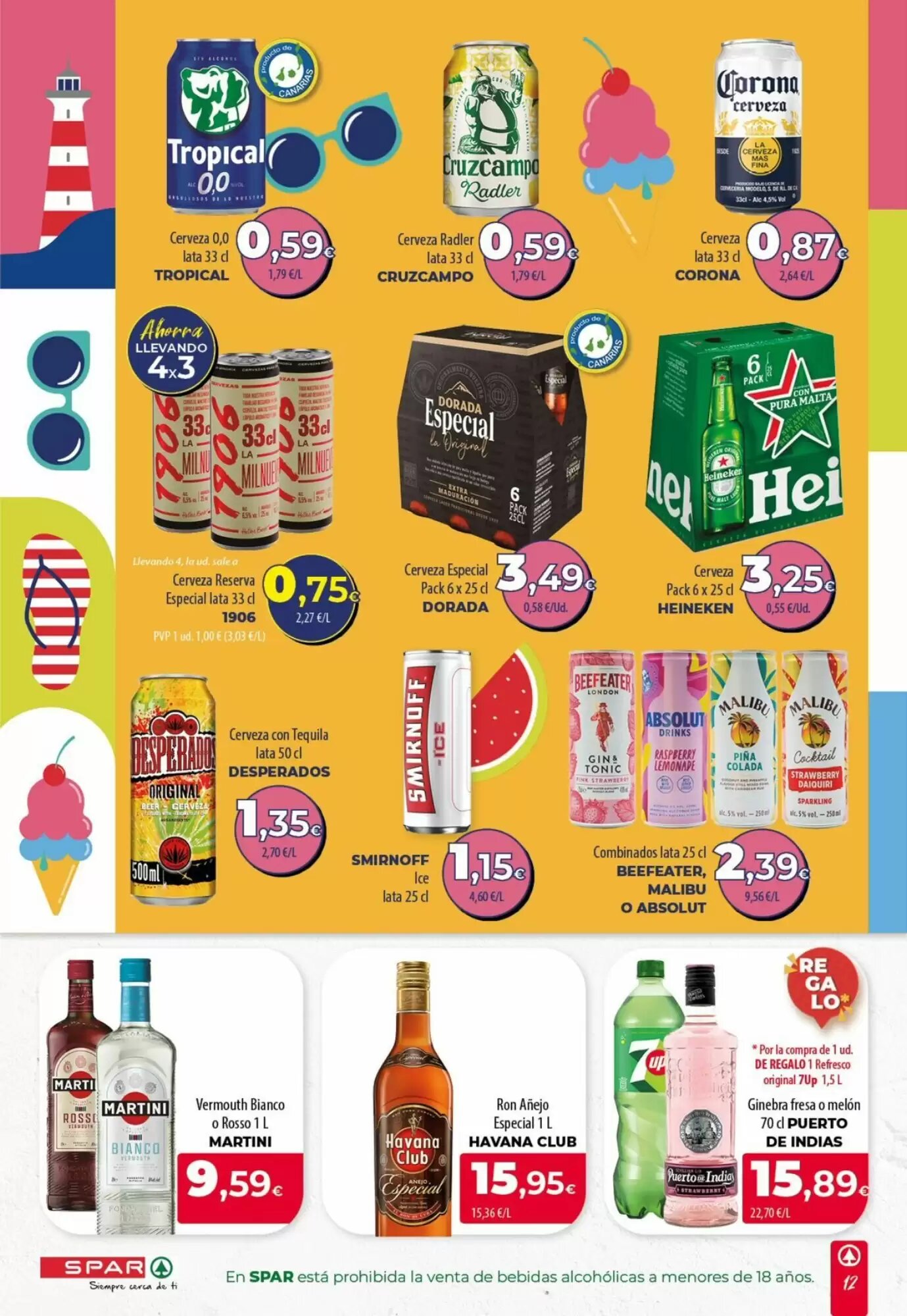 Folleto promocional de Spar Tenerife válido desde el 16/07/2026 - Página 12.