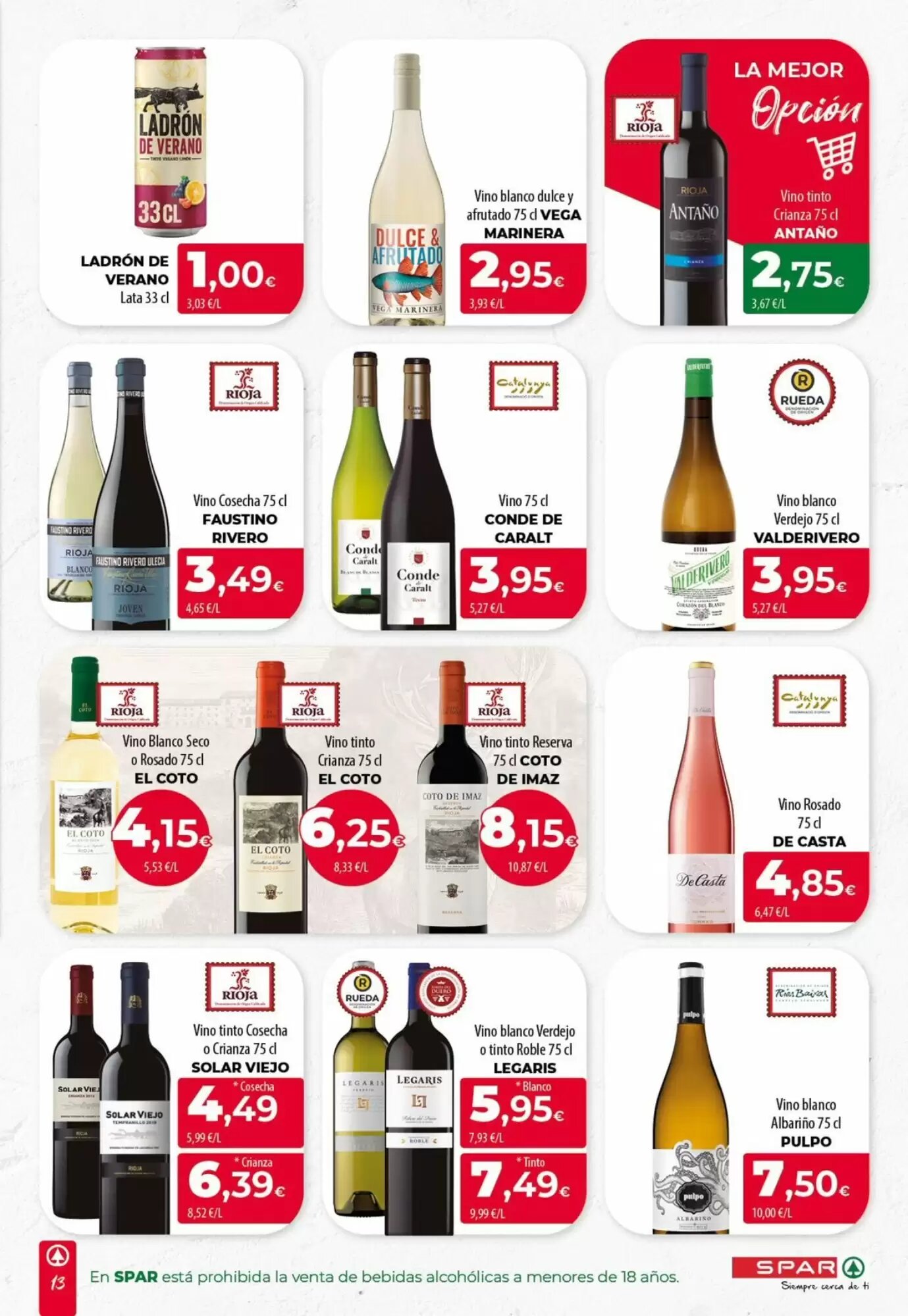 Folleto promocional de Spar Tenerife válido desde el 16/07/2026 - Página 13.