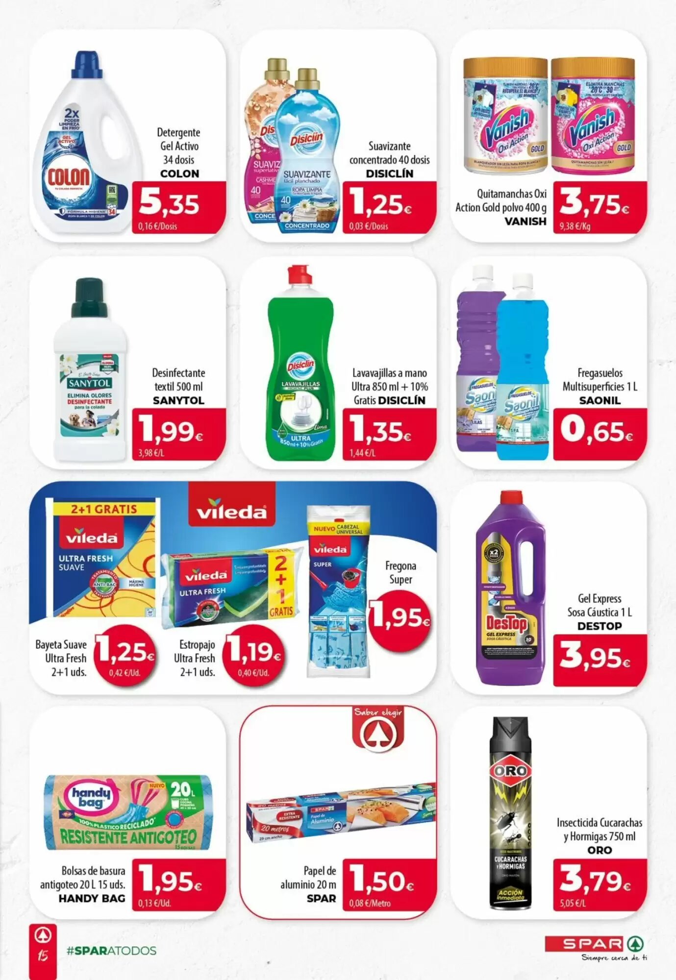 Folleto promocional de Spar Tenerife válido desde el 16/07/2026 - Página 15.
