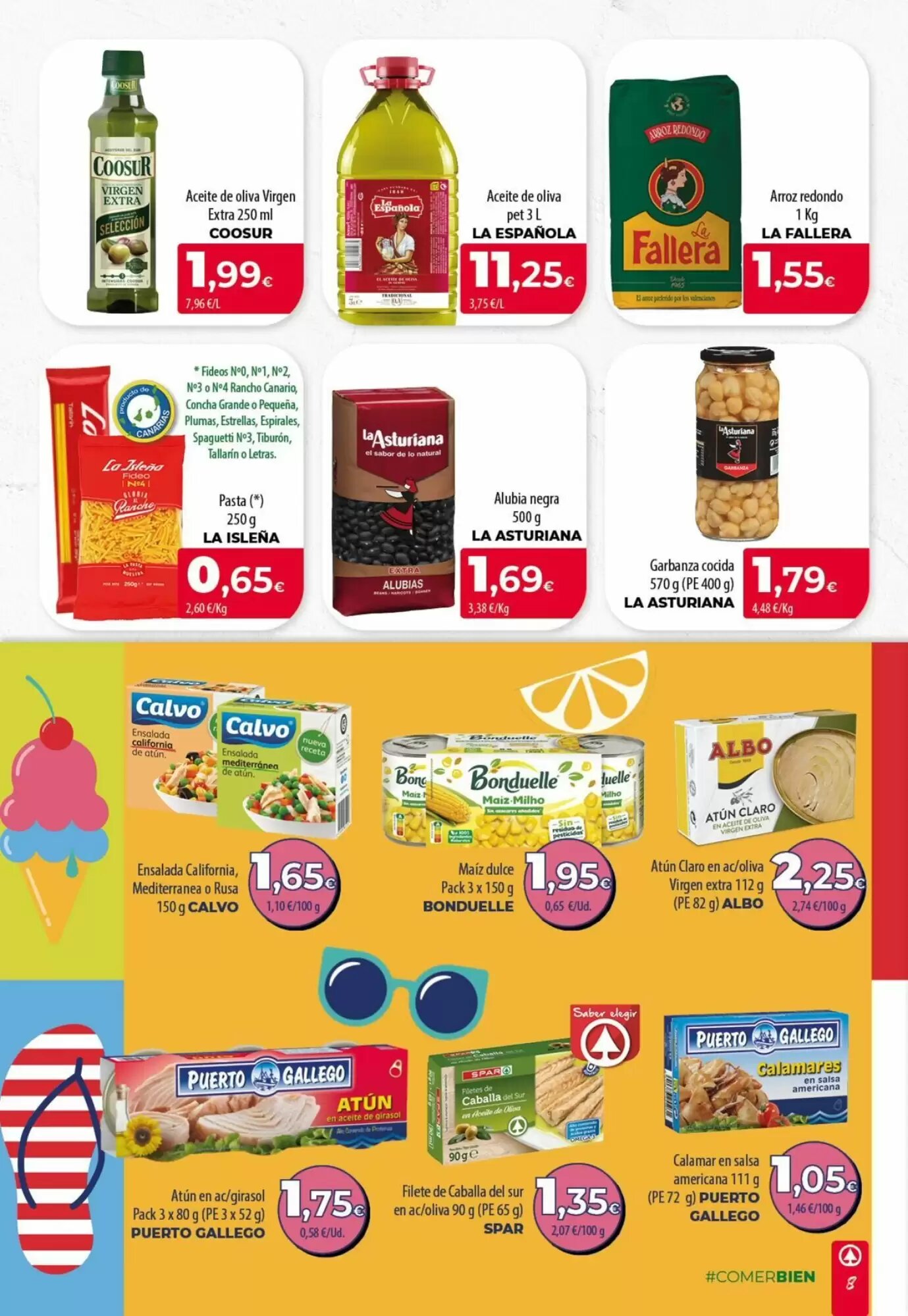 Folleto promocional de Spar Tenerife válido desde el 16/07/2026 - Página 8.